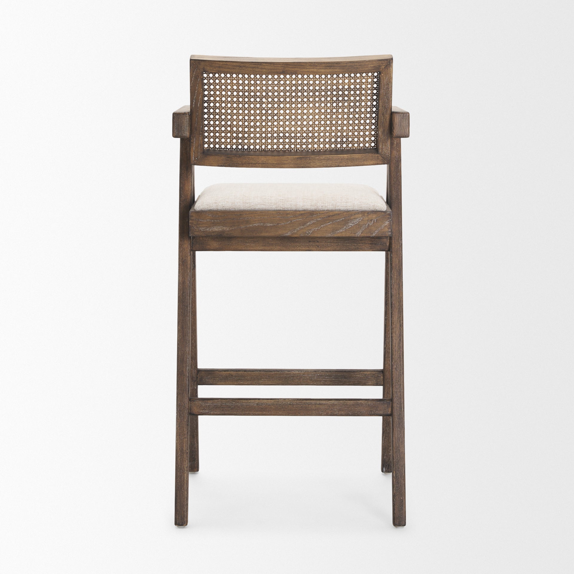 Indie Upholstered Seat Bar Counter Stool Medium Brown | Bar - bar-stools
