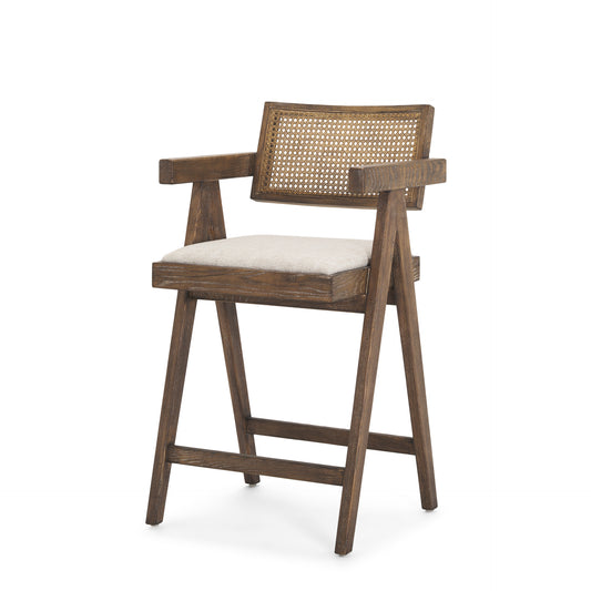 Indie Upholstered Seat Bar Counter Stool Medium Brown | Counter - bar-stools