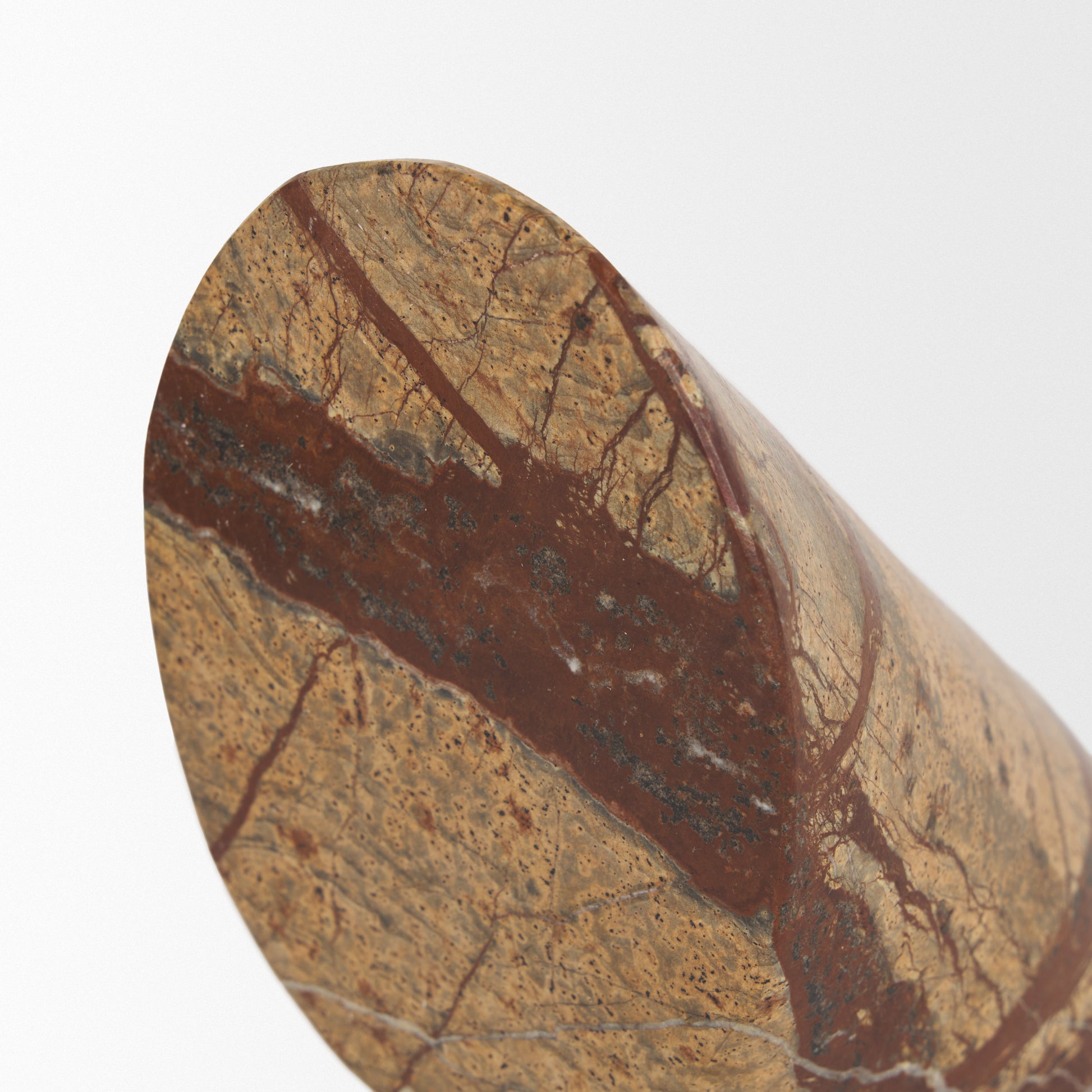 Rahima Brown Forest Marble Angled Bookends