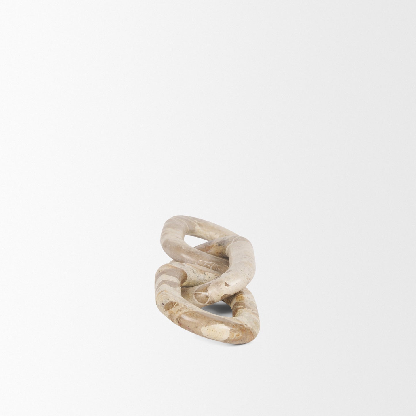 Reinir Beige Marble Chain Link Decorative Object