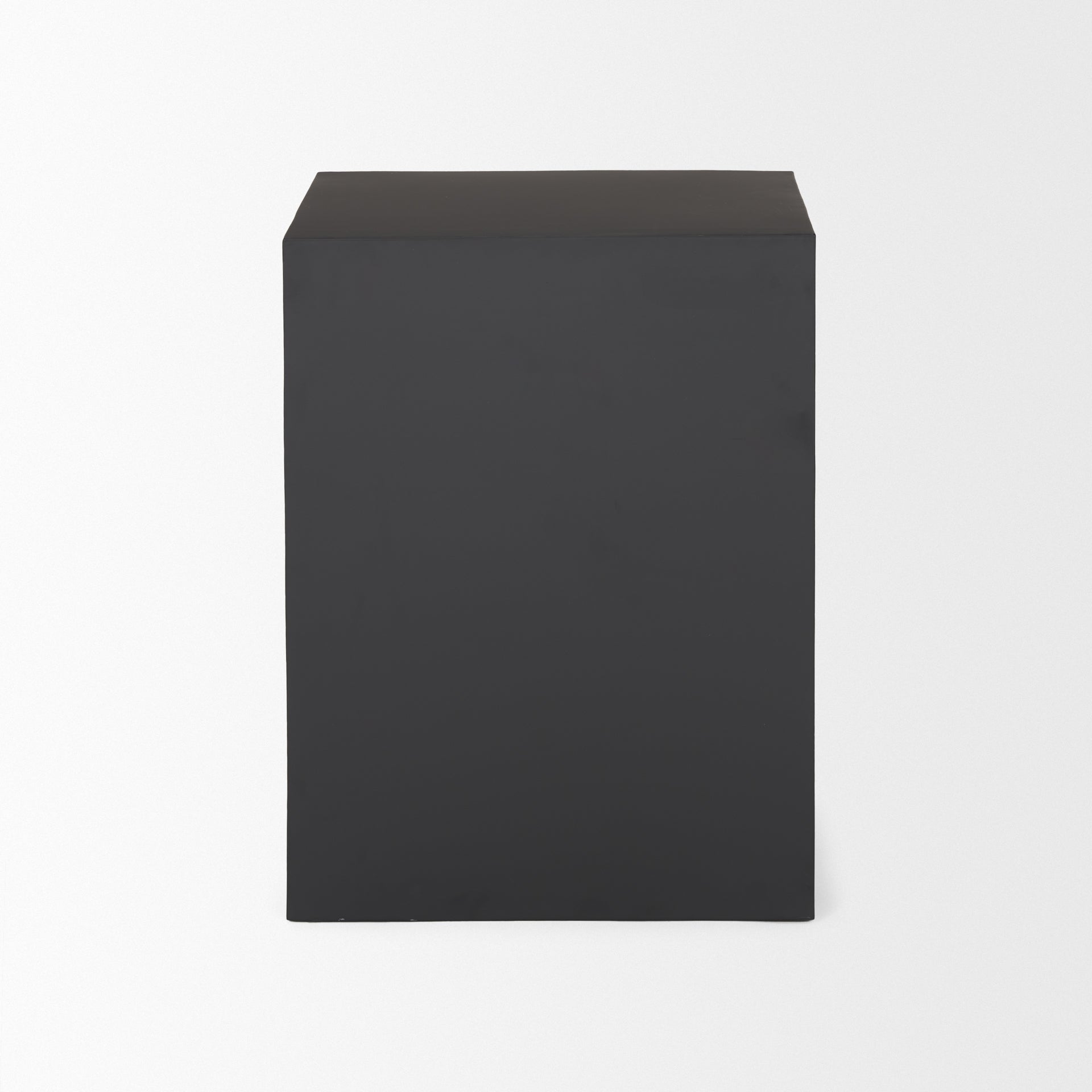 Sobi Matte Black Square Metal Side Table