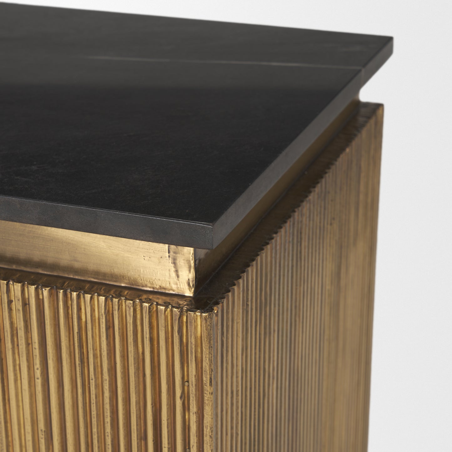 Satima Accent Table Black Marble | Gold Metal - accent-tables