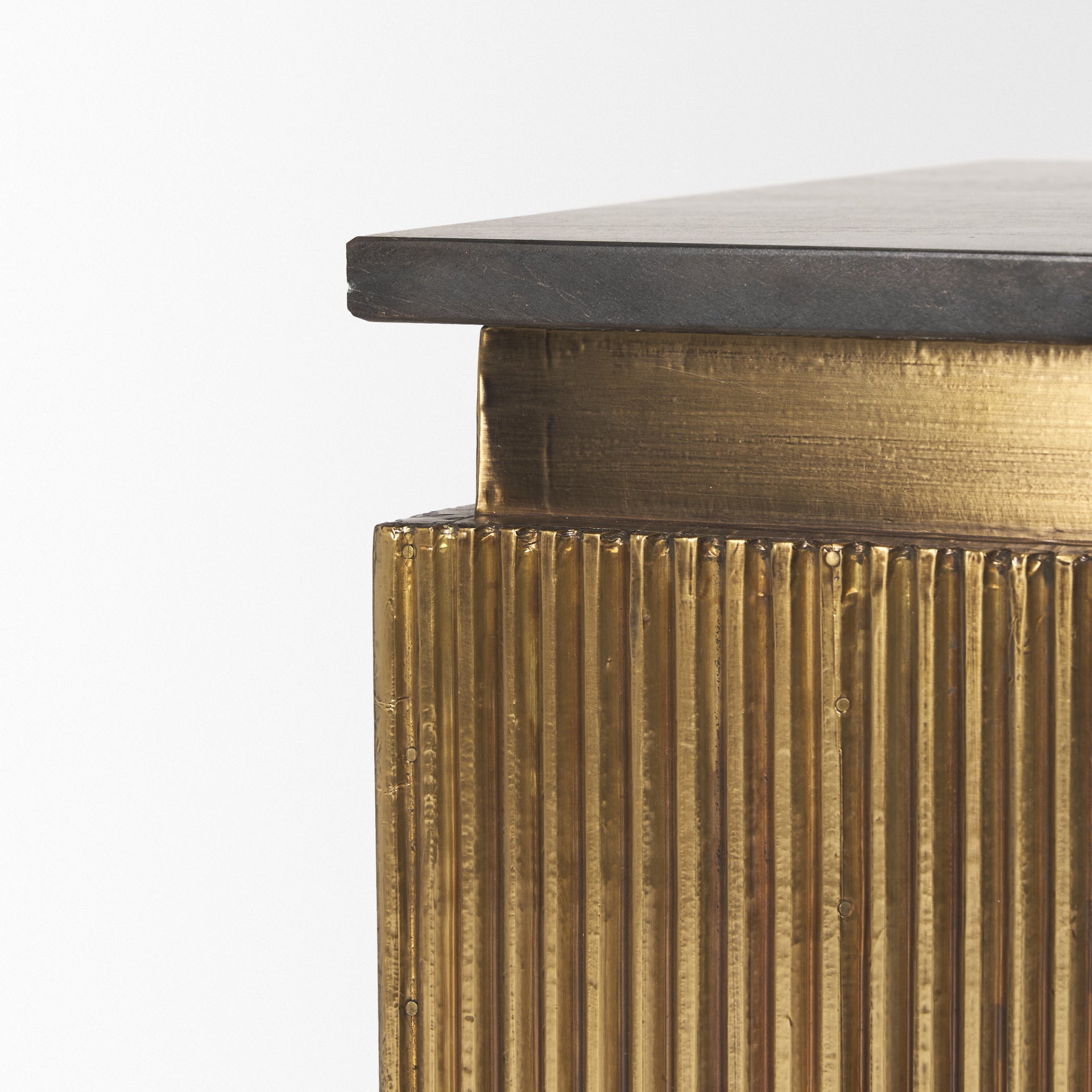 Satima Accent Table Black Marble | Gold Metal - accent-tables