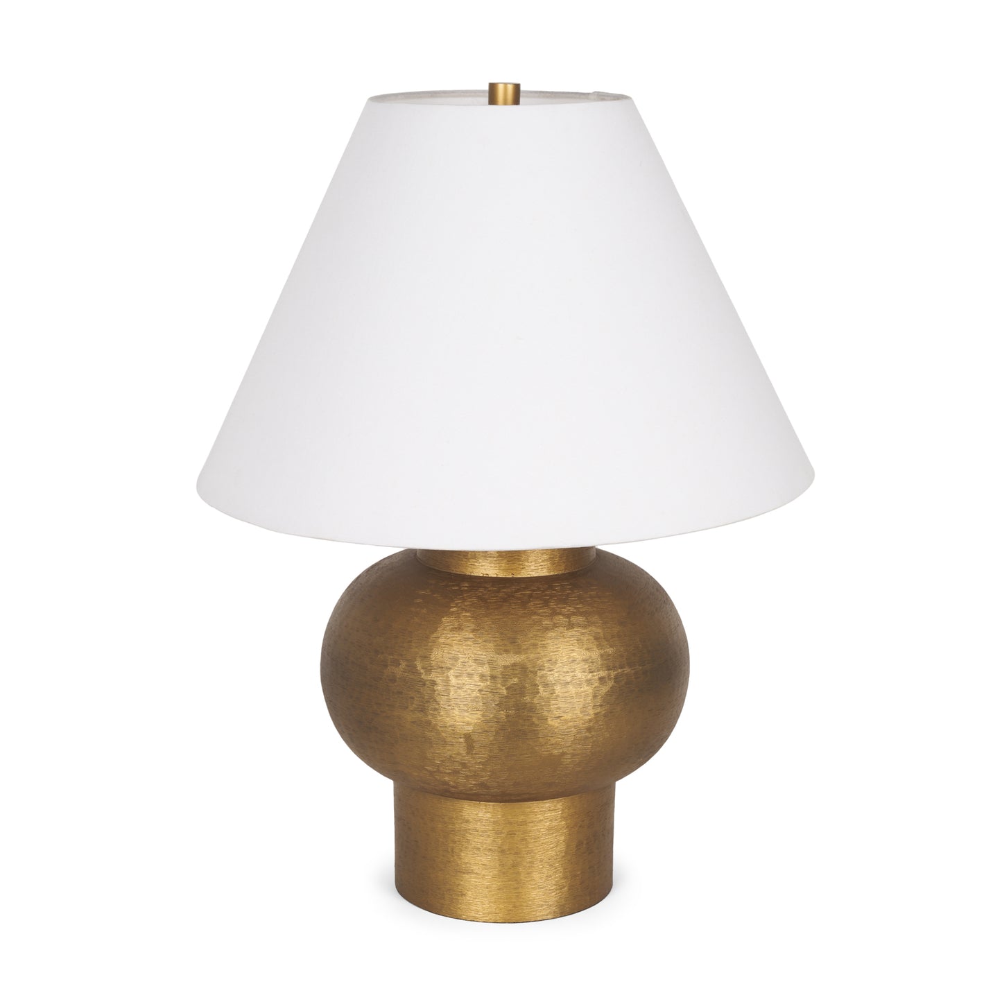 Salaah Table Lamp Gold Metal | Cream Shade - table-lamps