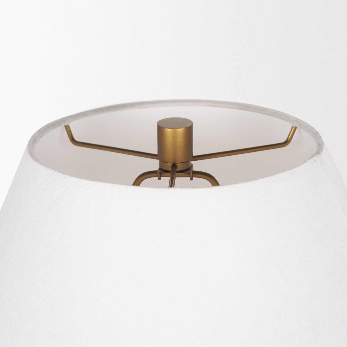 Salaah Table Lamp Gold Metal | Cream Shade - table-lamps