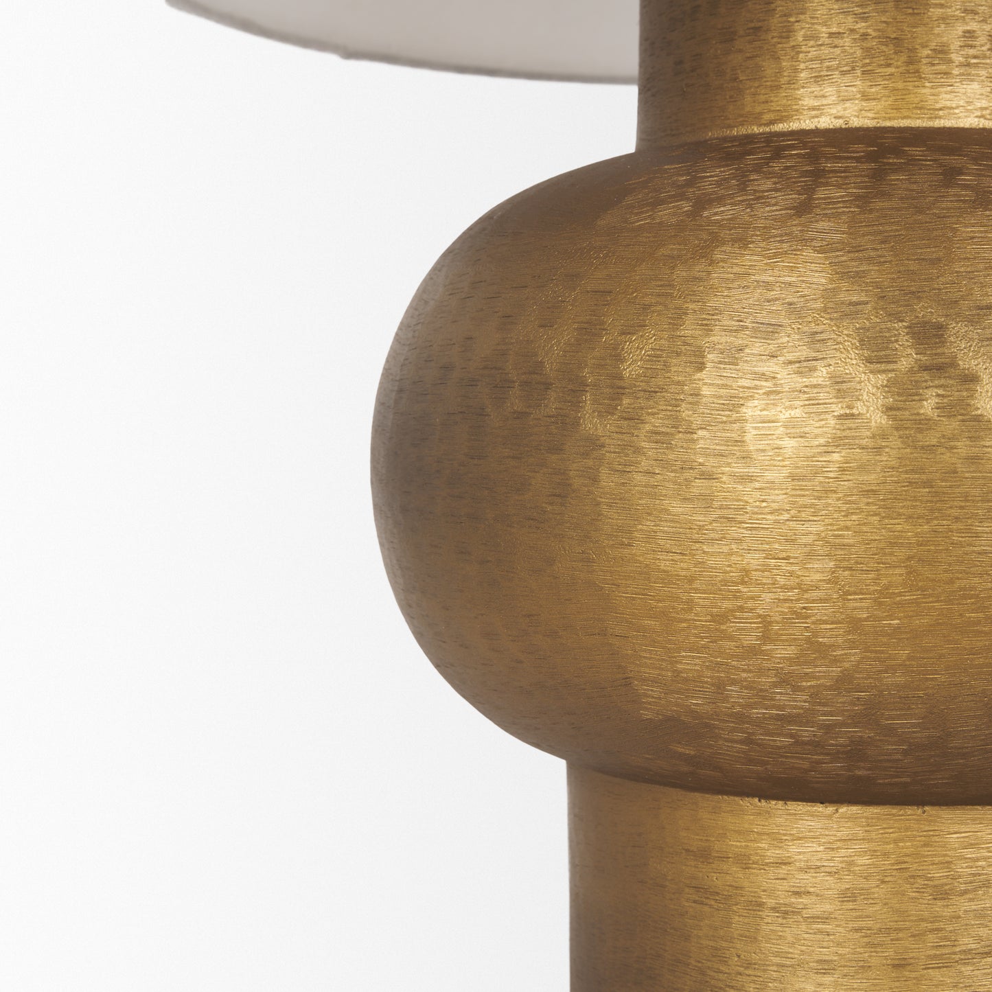 Salaah Table Lamp Gold Metal | Cream Shade - table-lamps