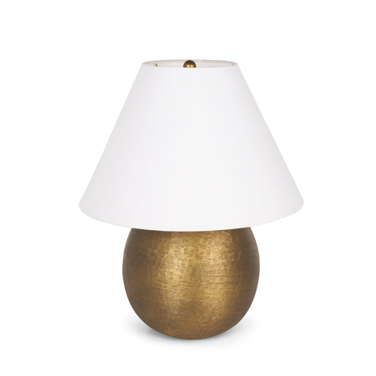 Sadiyah Table Lamp Gold Metal | Cream Shade - table-lamps