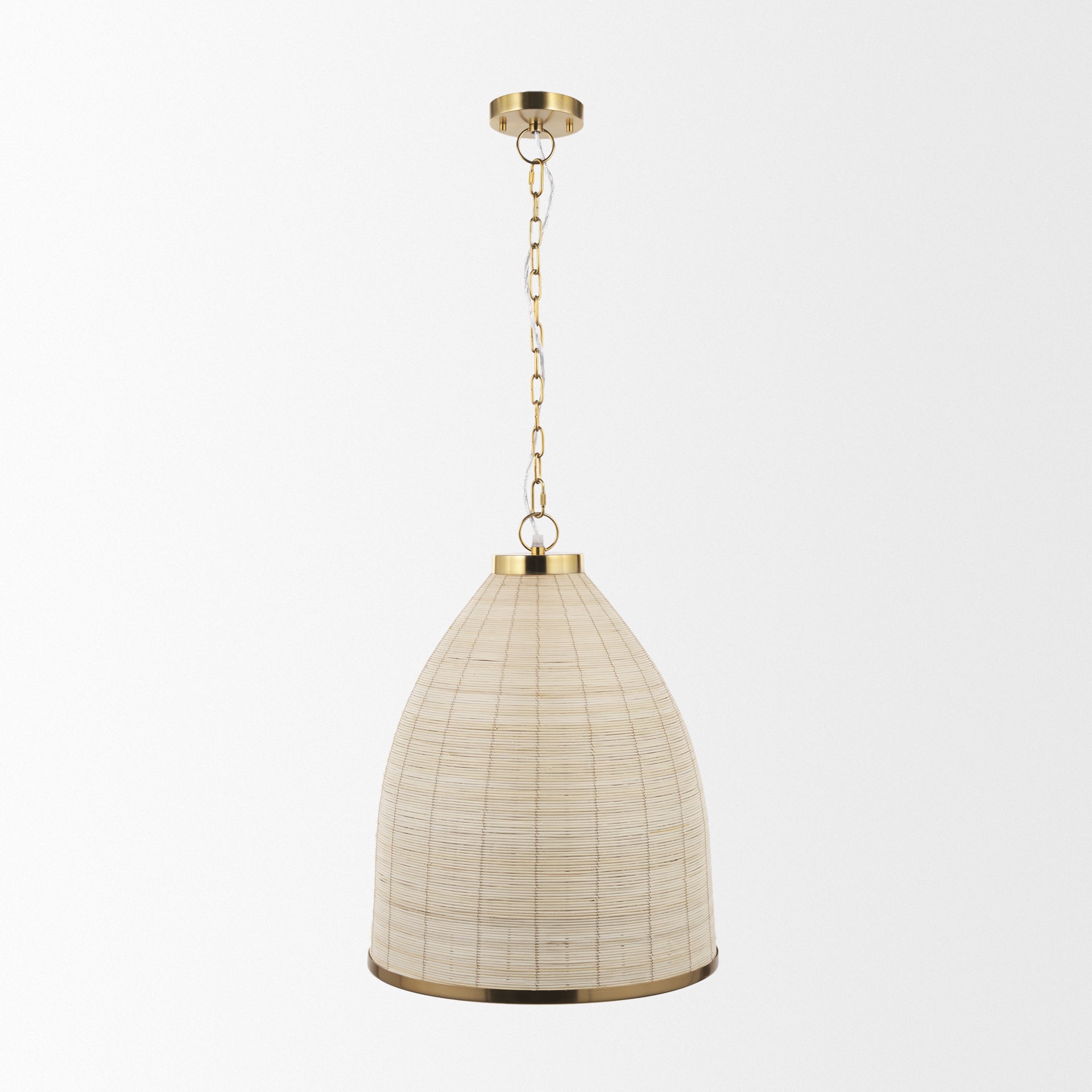 Saliha Pendant Light Cane | Gold Metal - pendant-light