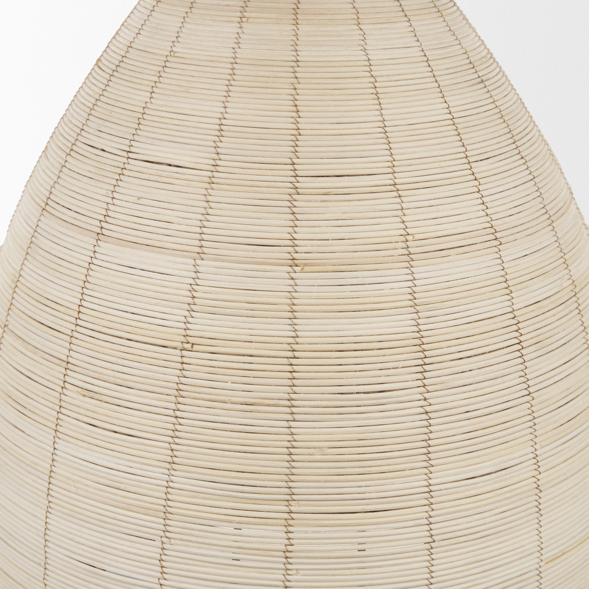 Saliha Cane w/ Brass Metal Pendant Light