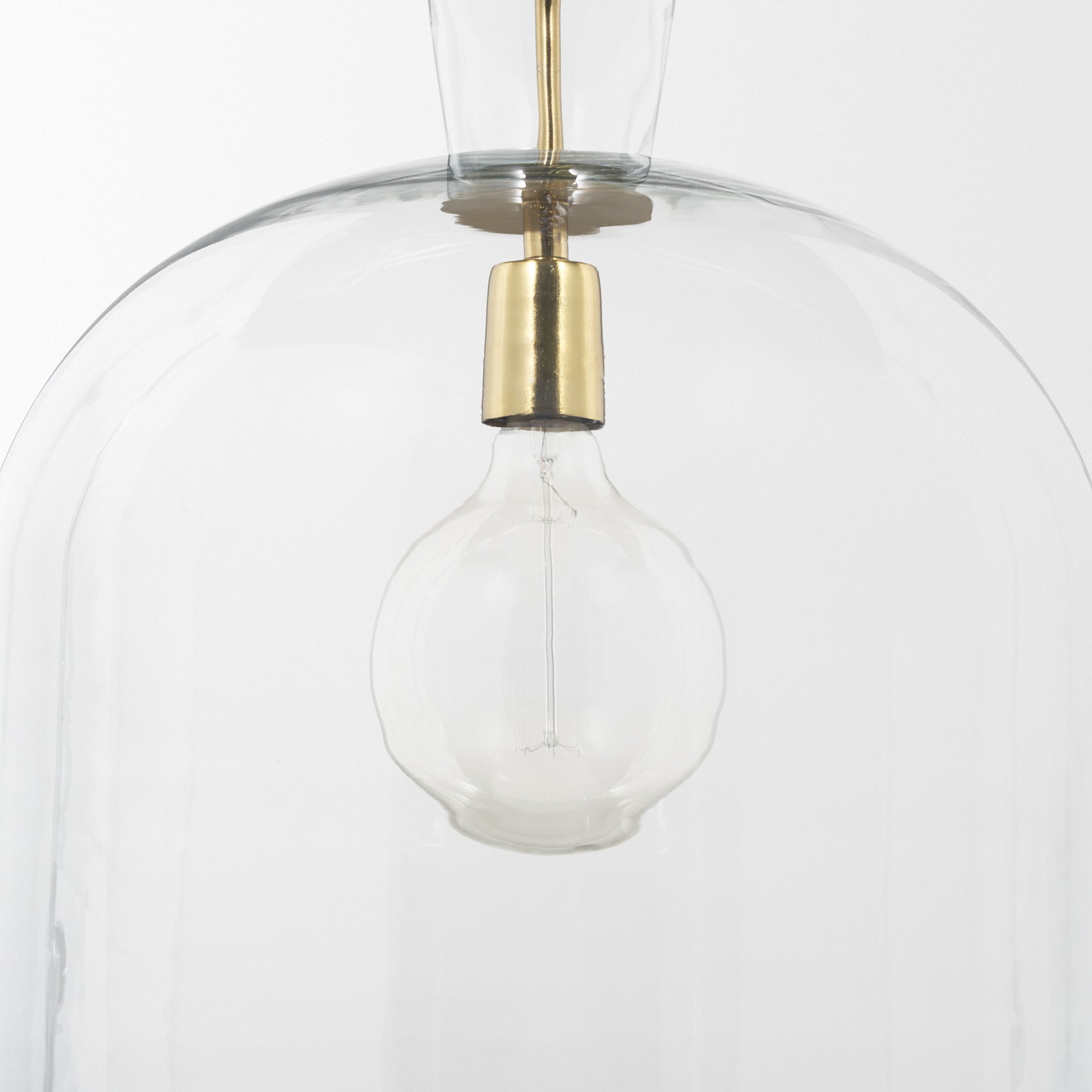 Sadah Pendant Light Glass | Gold Metal | Large - pendant-light