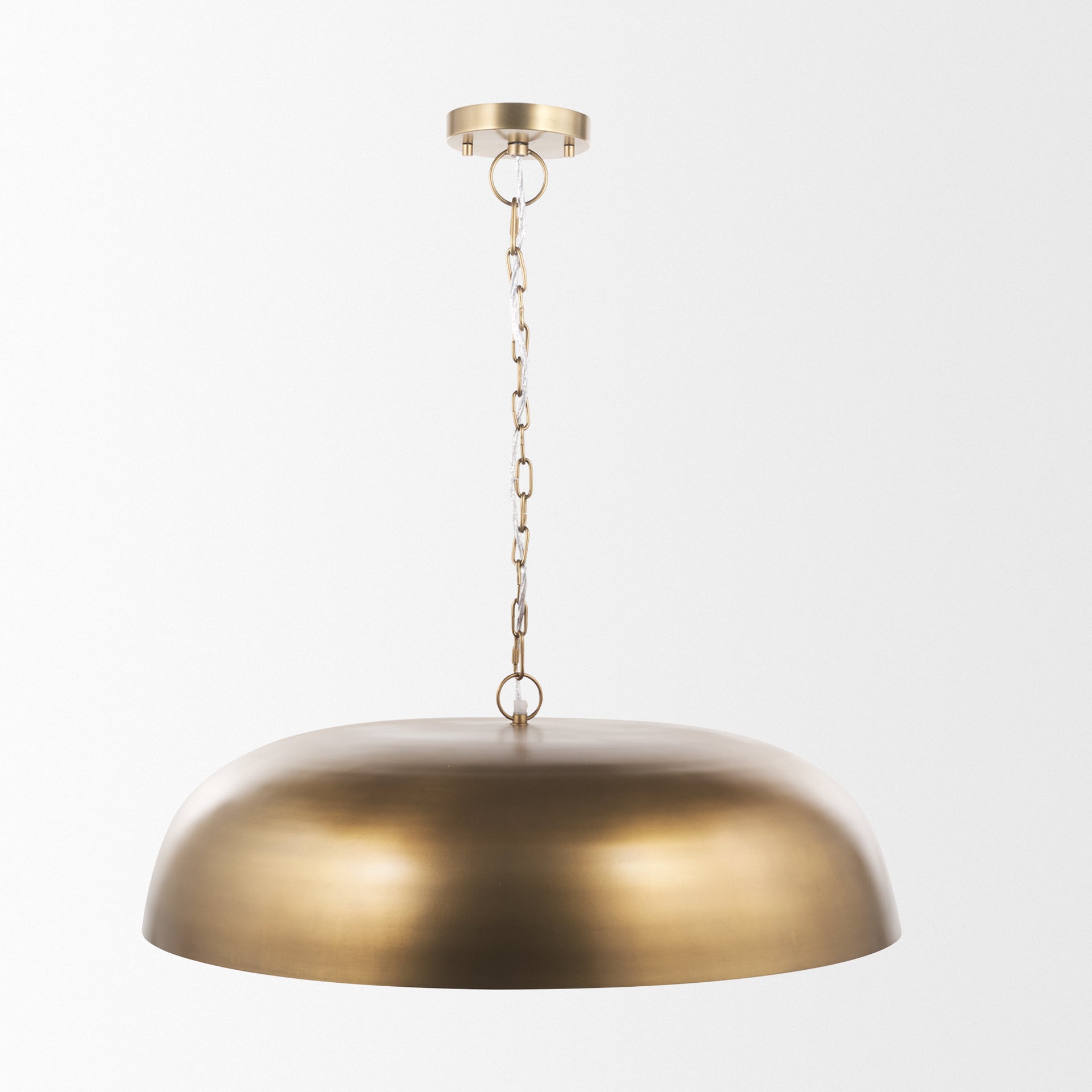 Sanne Pendant Light Gold Metal | Silver Foil | Wide - pendant-light