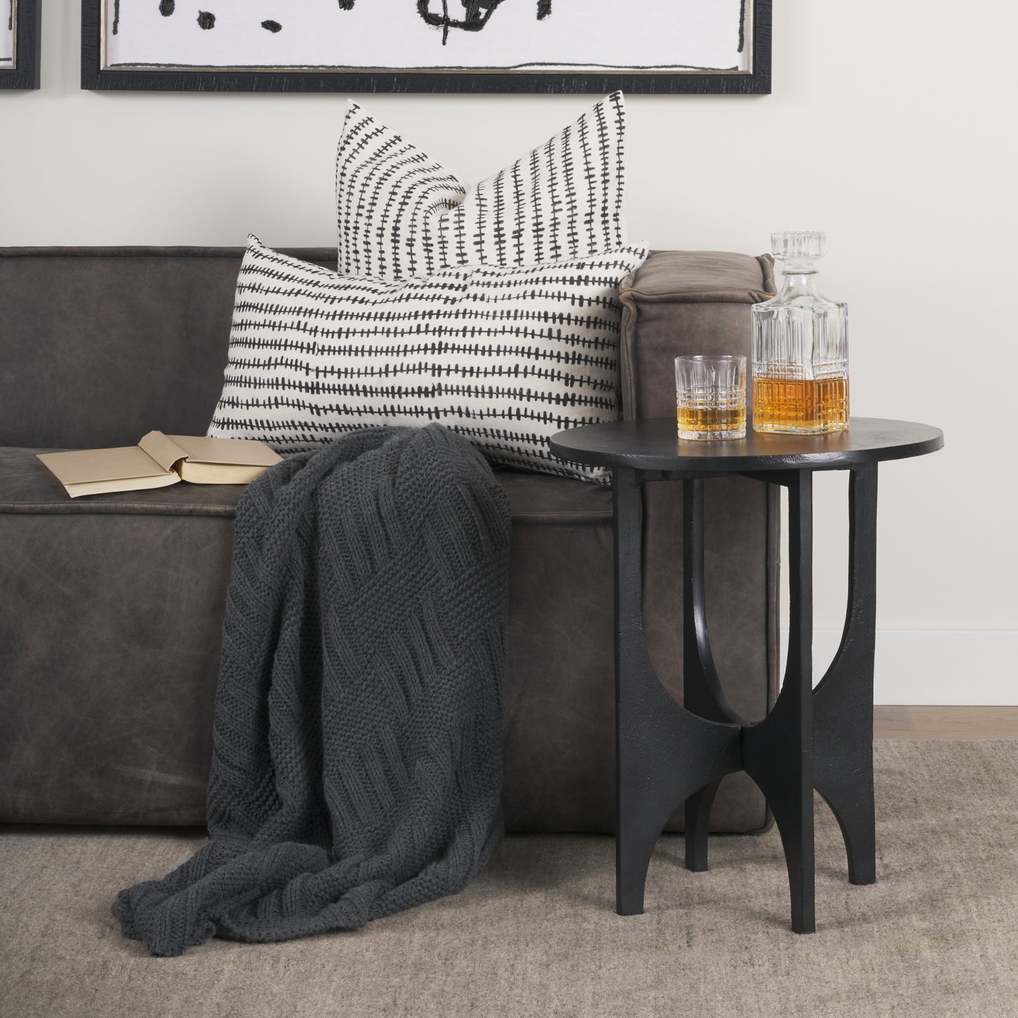 Sobi Accent Table Matte Black | Metal - accent-tables