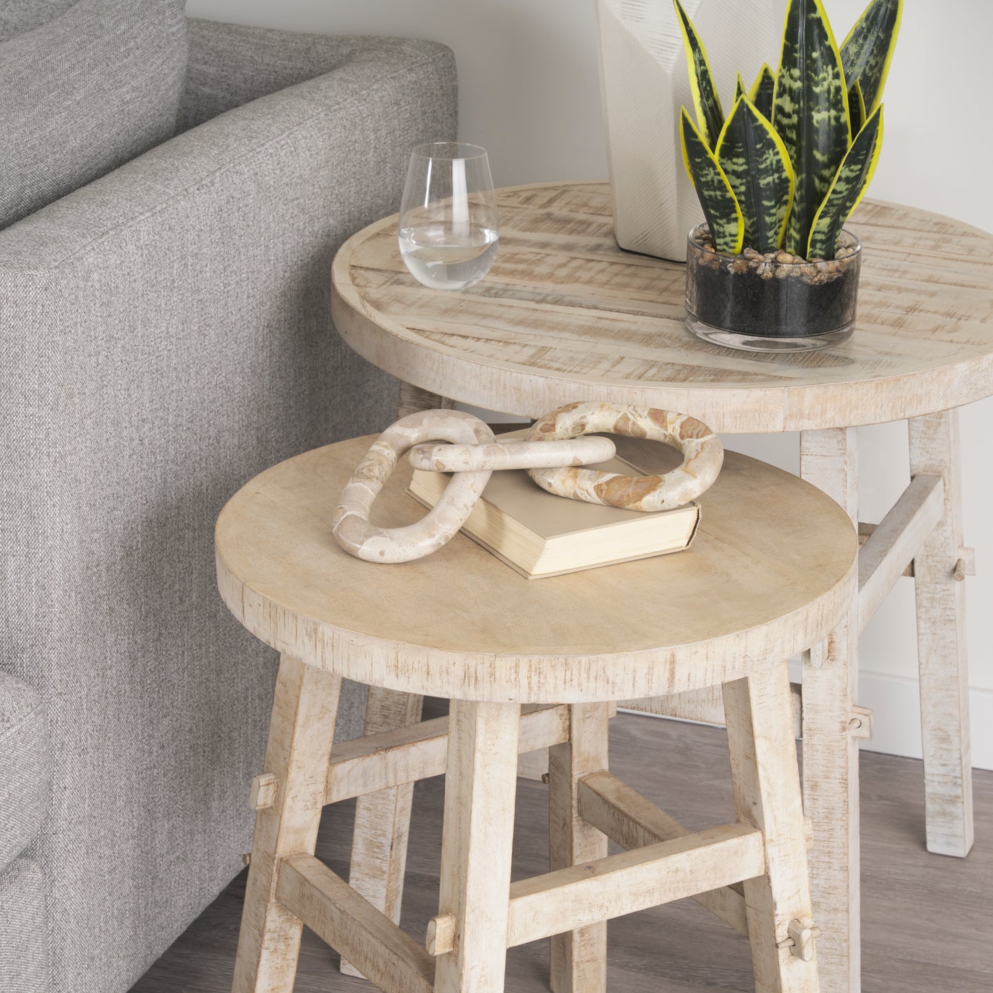 Rosie End Table Blonde Wood | Small - accent-tables