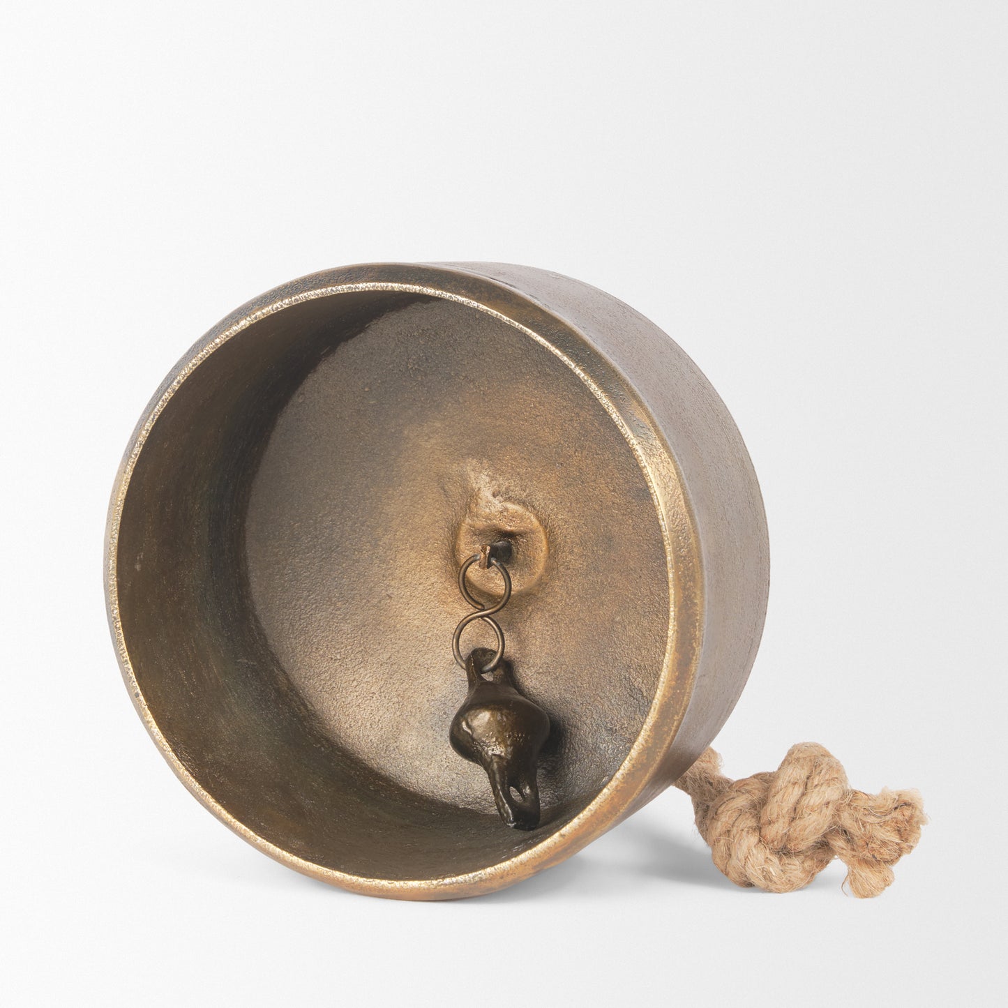 Quincy Large Gold Metal Decorative Bell Object