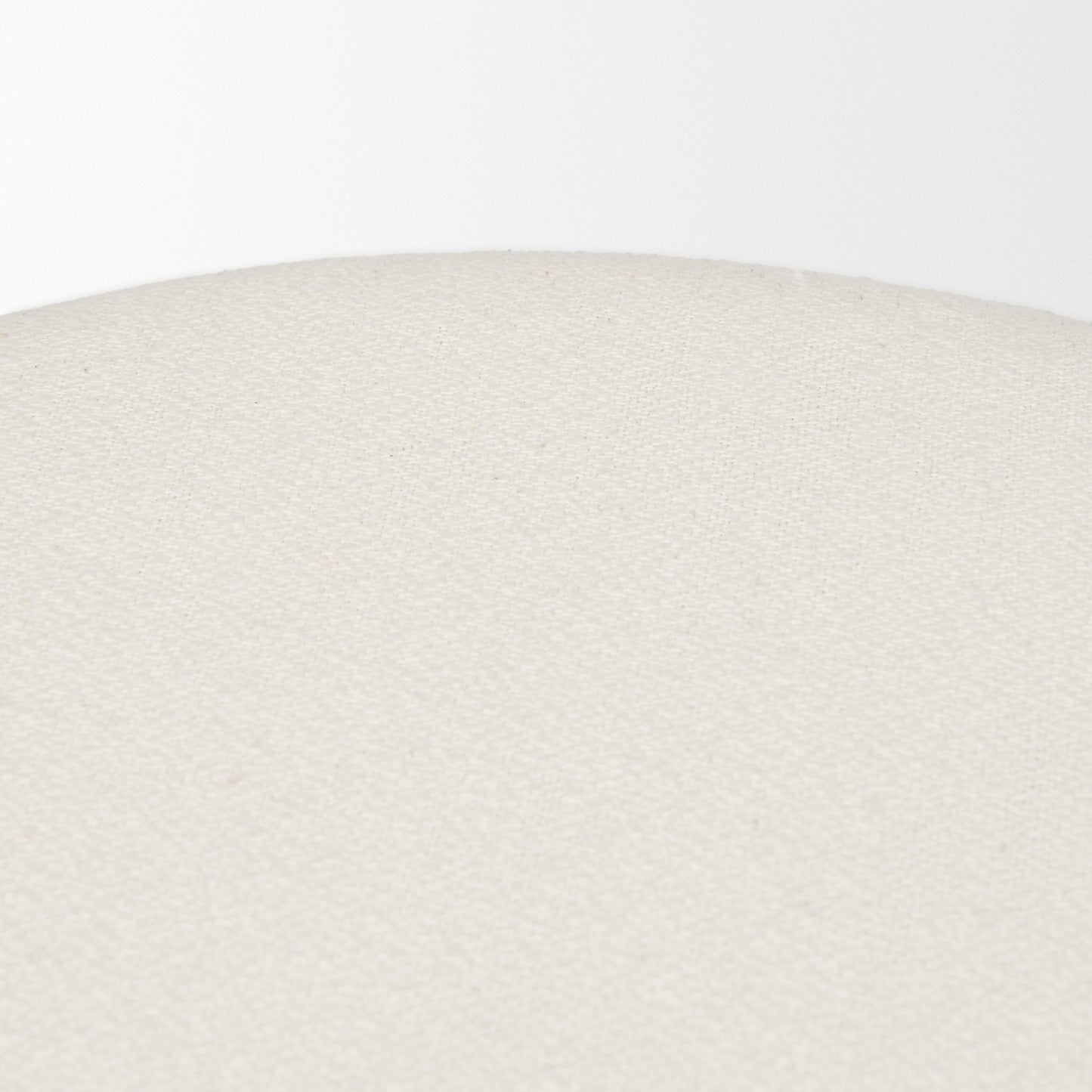 Shaiden Stool Brown Wood | Cream Fabric - ottoman-and-poufs