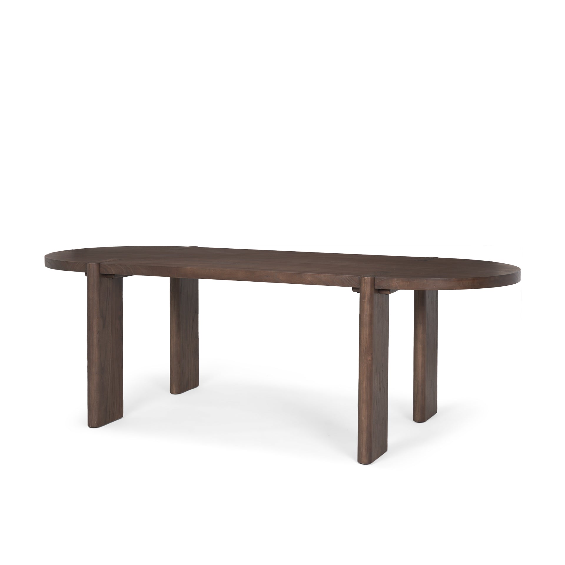 Sohan Dining Table Dark Brown Wood - dining-table