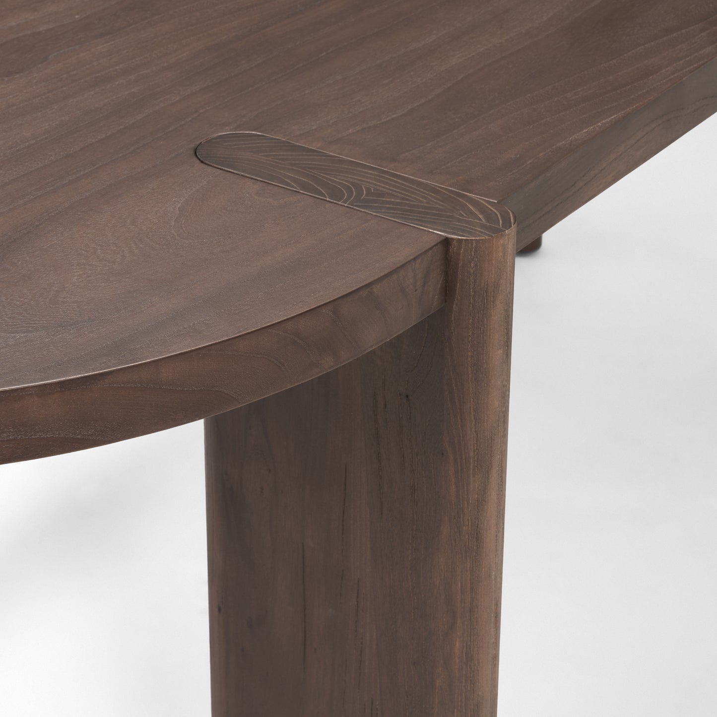 Sohan Dining Table Dark Brown Wood - dining-table