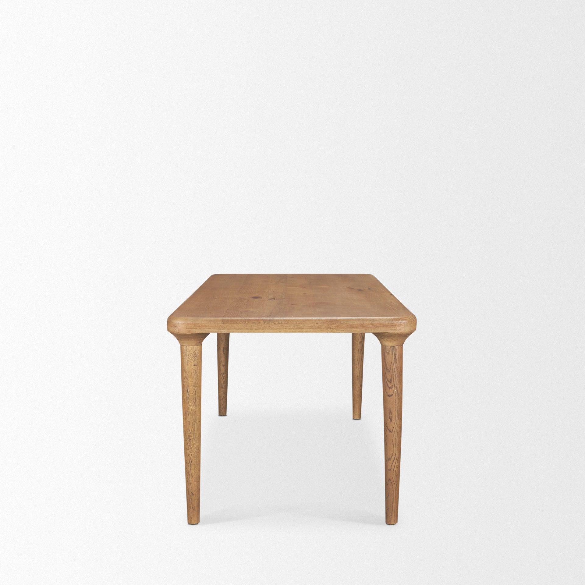 Suvan 72L Light Brown Rectangular Oak Wood Dining Table