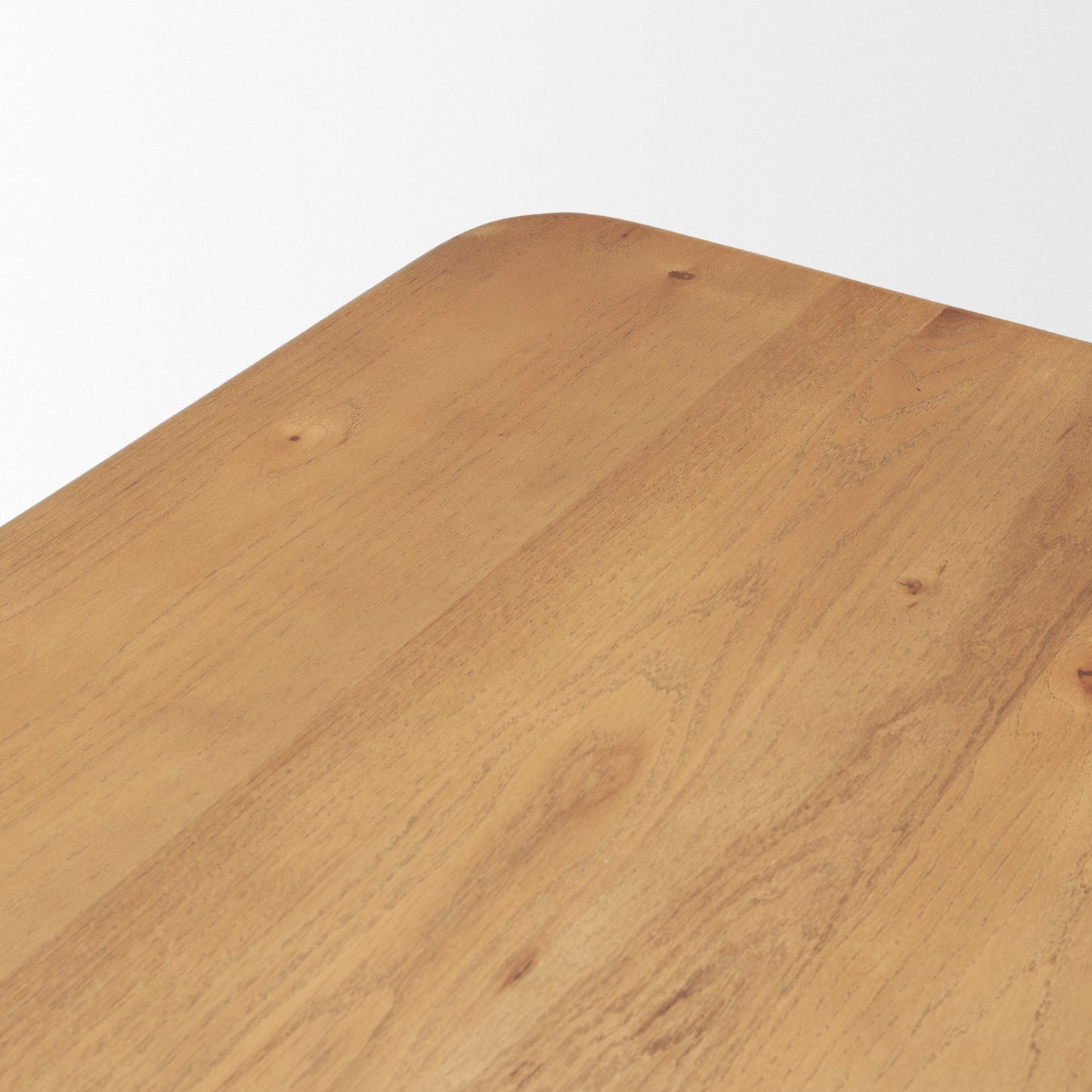 Suvan 72L Light Brown Rectangular Oak Wood Dining Table