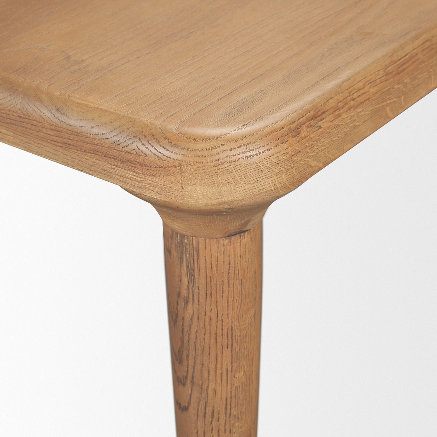 Suvan 72L Light Brown Rectangular Oak Wood Dining Table