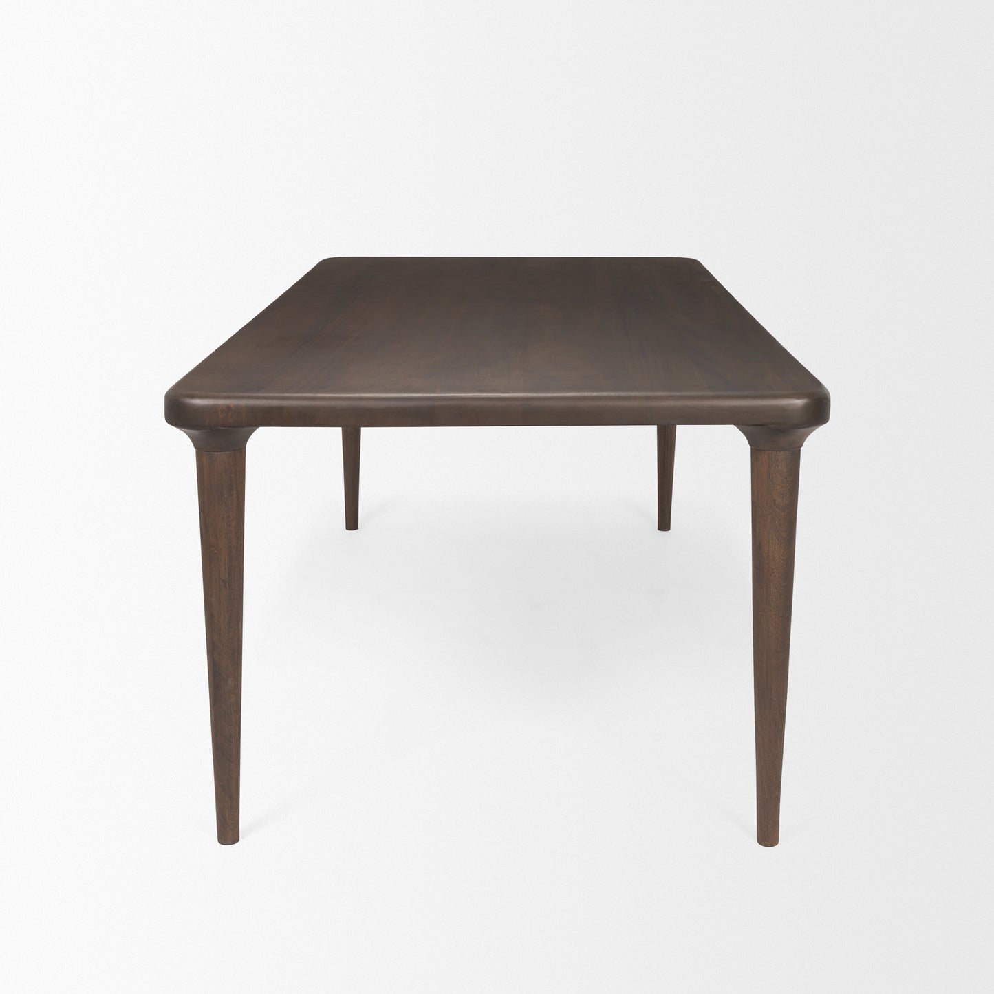 Suvan Dining Table Medium-Dark Brown Wood | 84’’ - dining-table