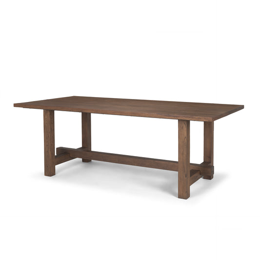 Suke Dining Table Medium Brown Wood | 84"