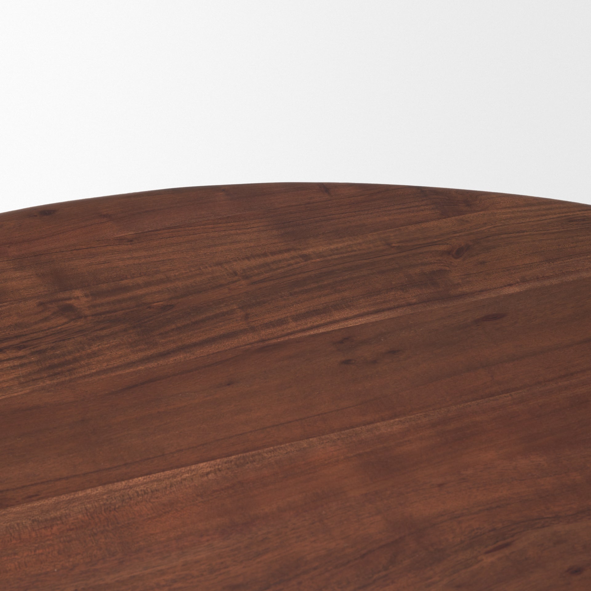 Soma 48" Red Brown Acacia Wood Round Dining Table