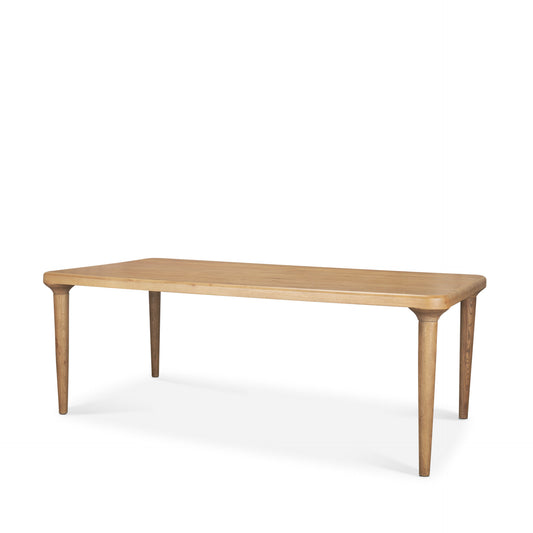 Suvan Dining Table Light Brown Wood | 84’’ - dining-table