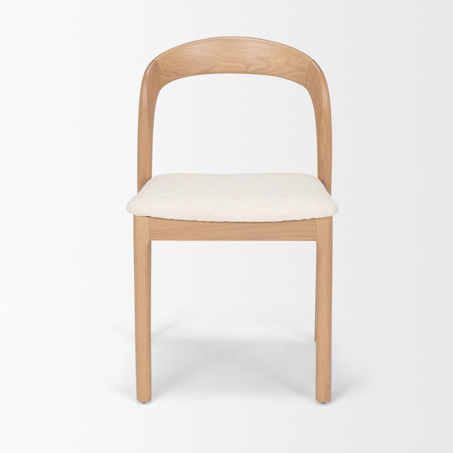 Nobu Dining Chair Light Brown Wood | Cream Fabric - dining-chairs