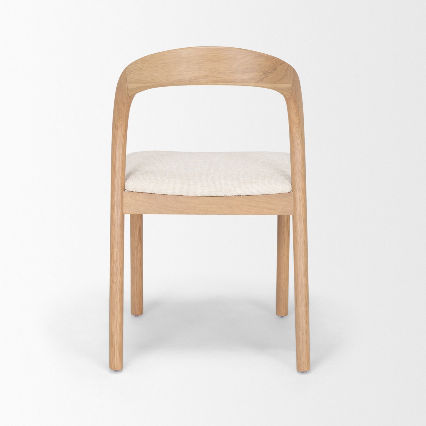 Nobu Dining Chair Light Brown Wood | Cream Fabric - dining-chairs