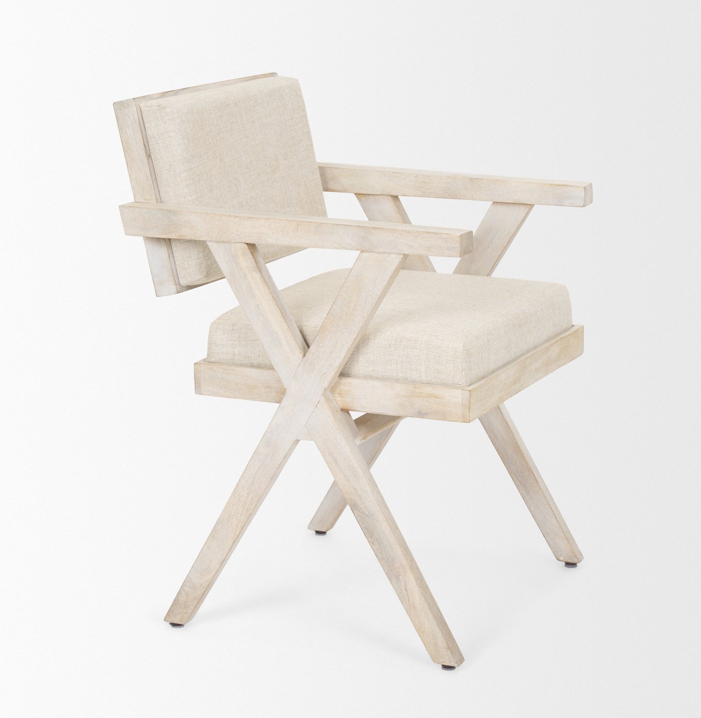 Topanga Dining Chair Cream Fabric | Blonde Wood - dining-chairs