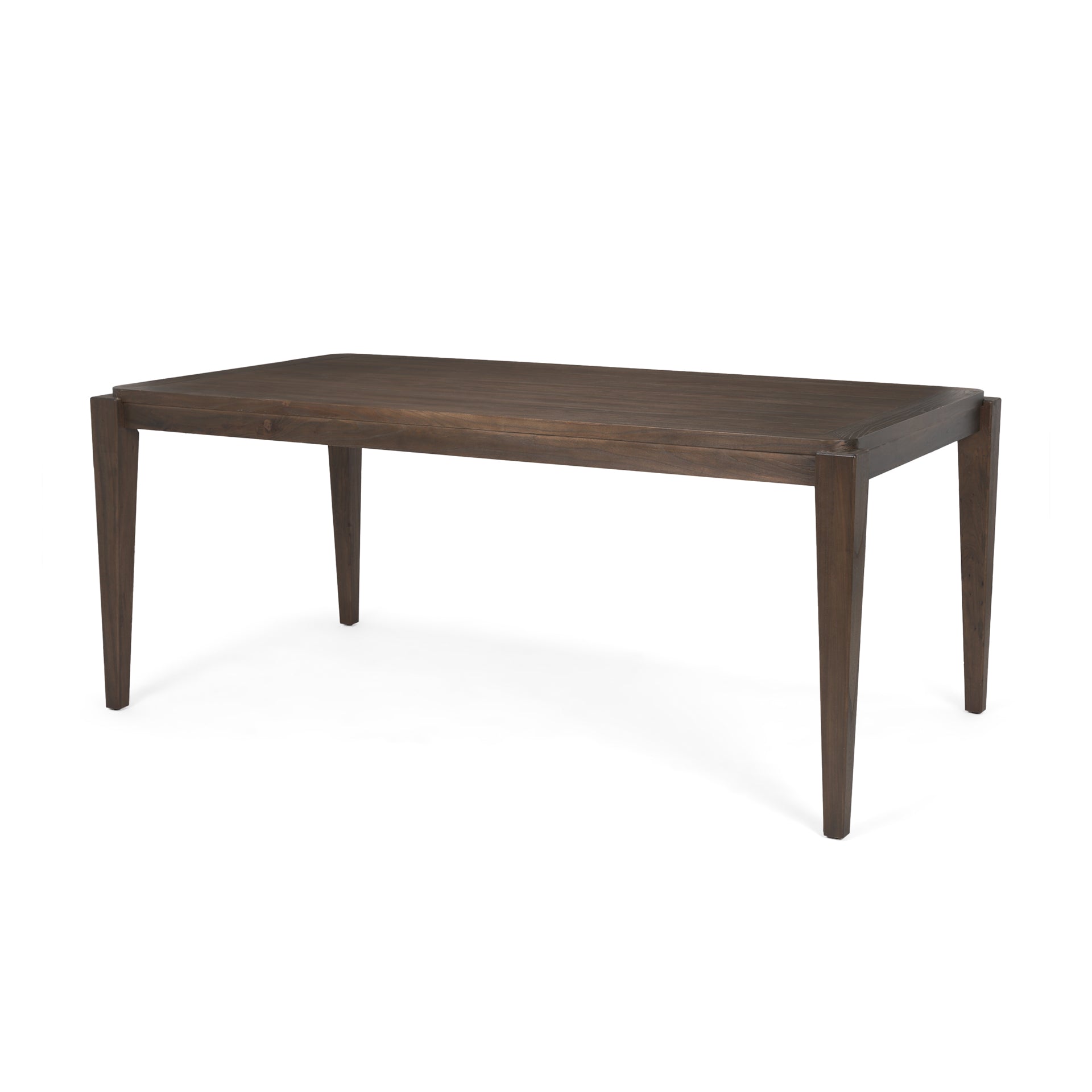 Teva Dining Table Dark Brown Wood - dining-table