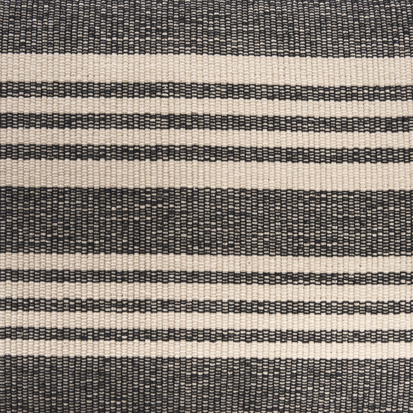 Shae Black Wood w/ Black and Cream Upholstered Bench