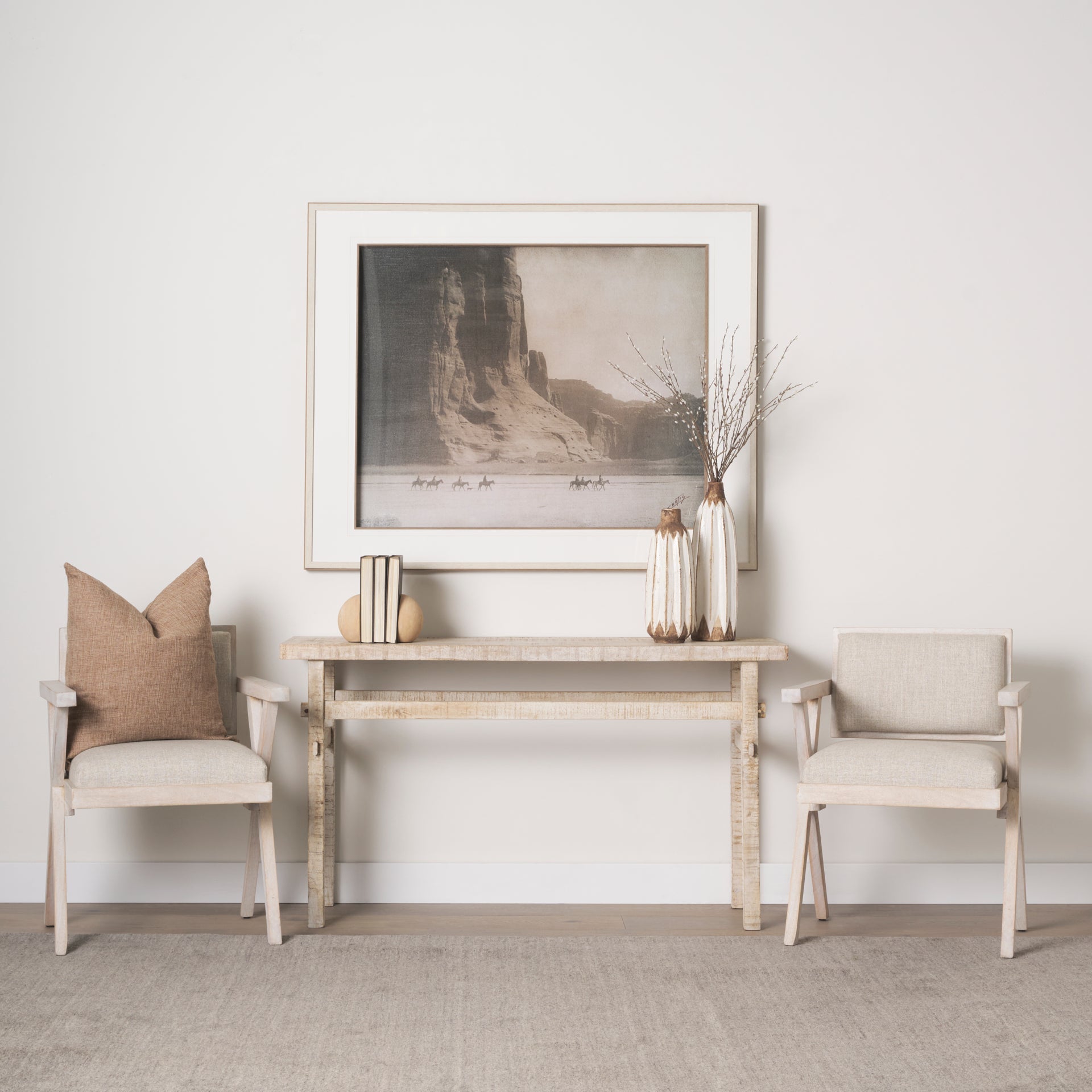 Rosie Console Table Blonde Wood | Small - console-tables