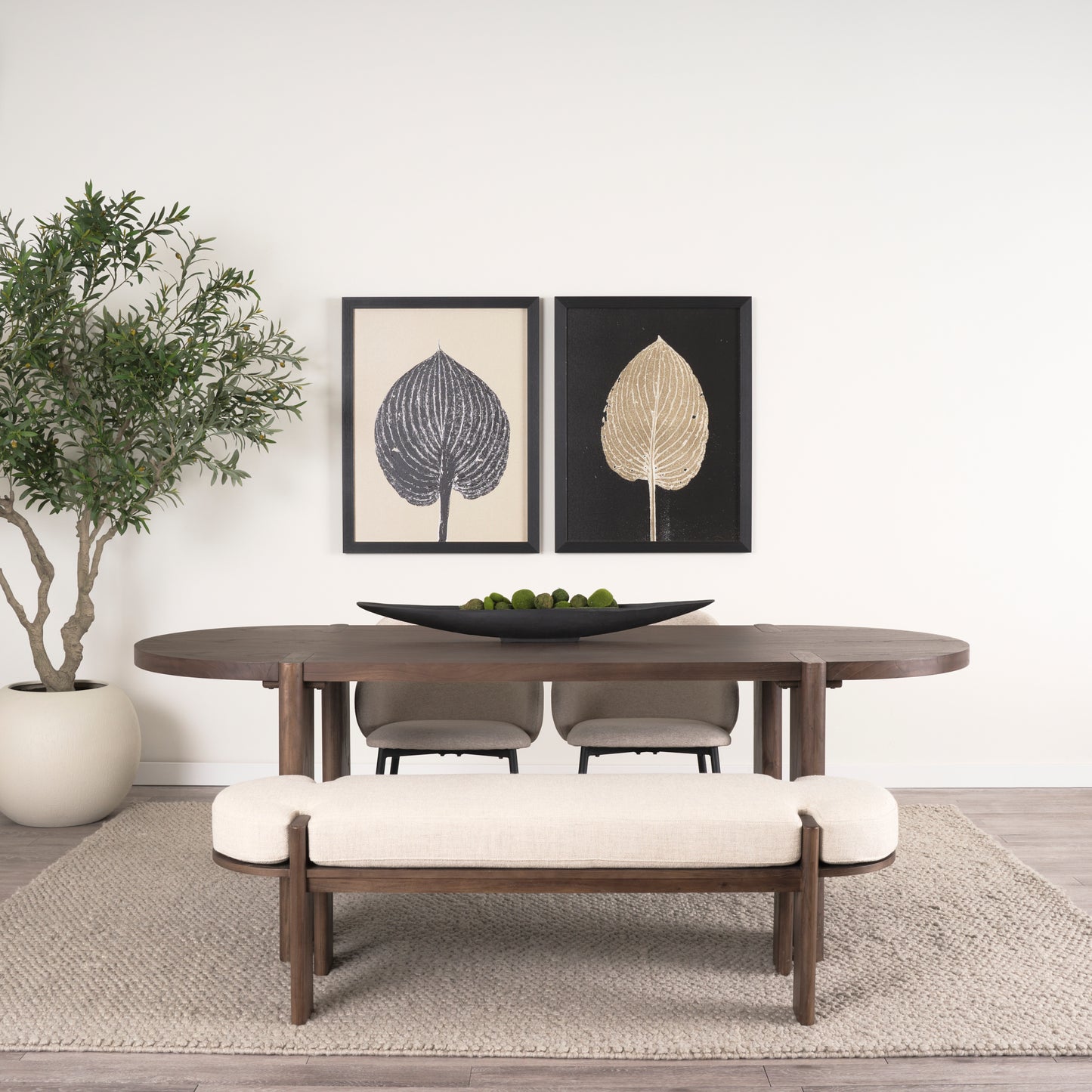 Sohan Dining Table Dark Brown Wood - dining-table