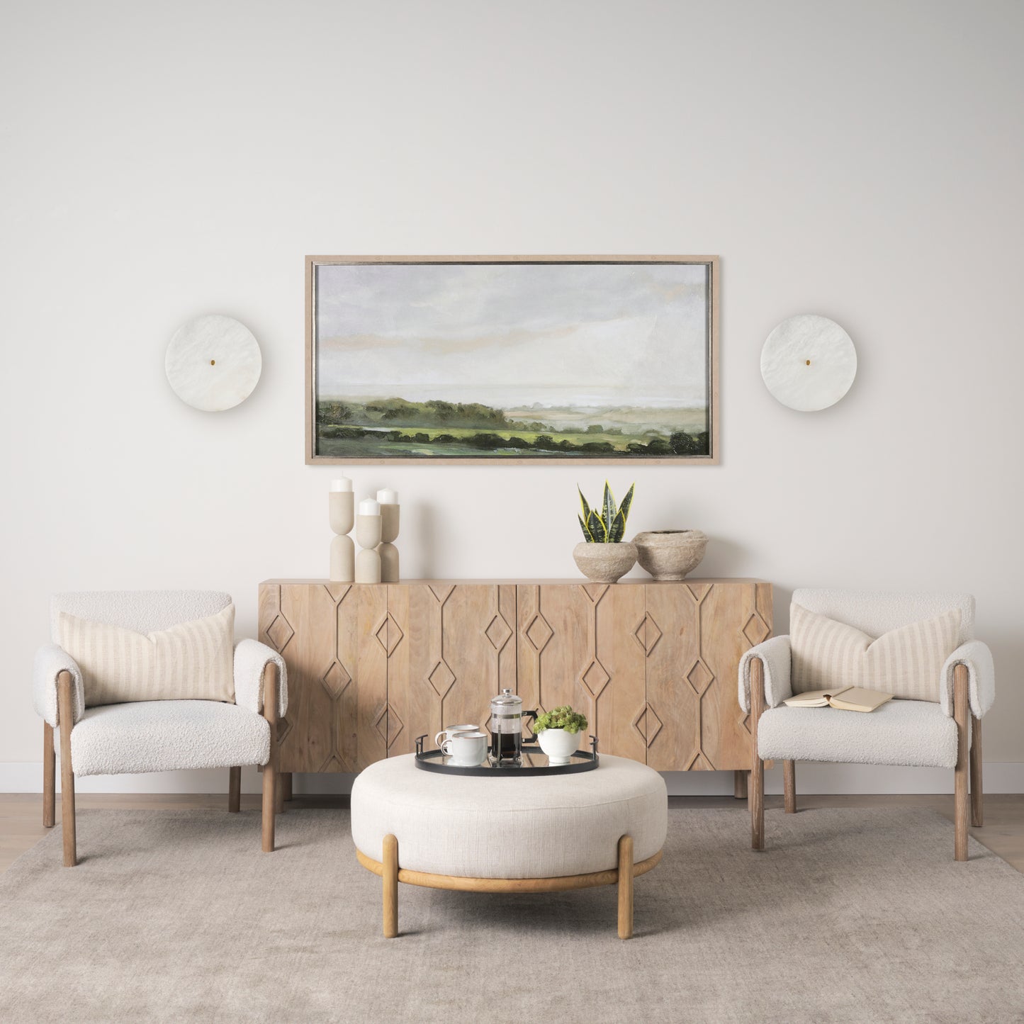 Dolly Brushed Gold Metal w/ Alabaster Shade 4-Light Wall Sconce