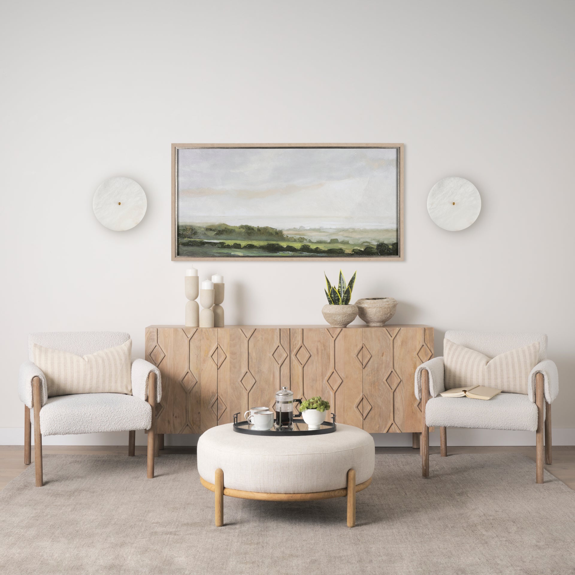 Dolly Brushed Gold Metal w/ Alabaster Shade 4-Light Wall Sconce