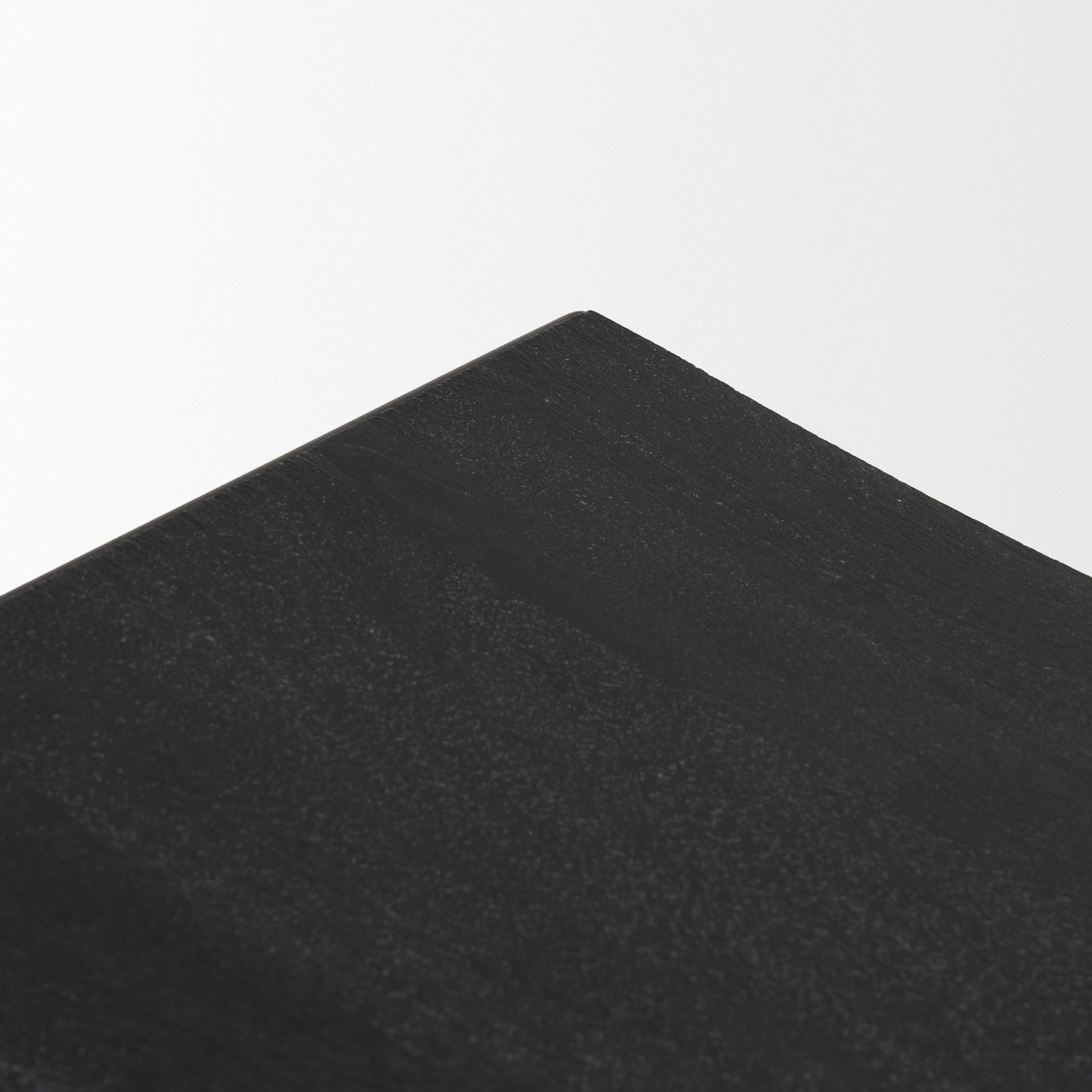 Taniel Textured Black Wood w/ Black Metal Stool