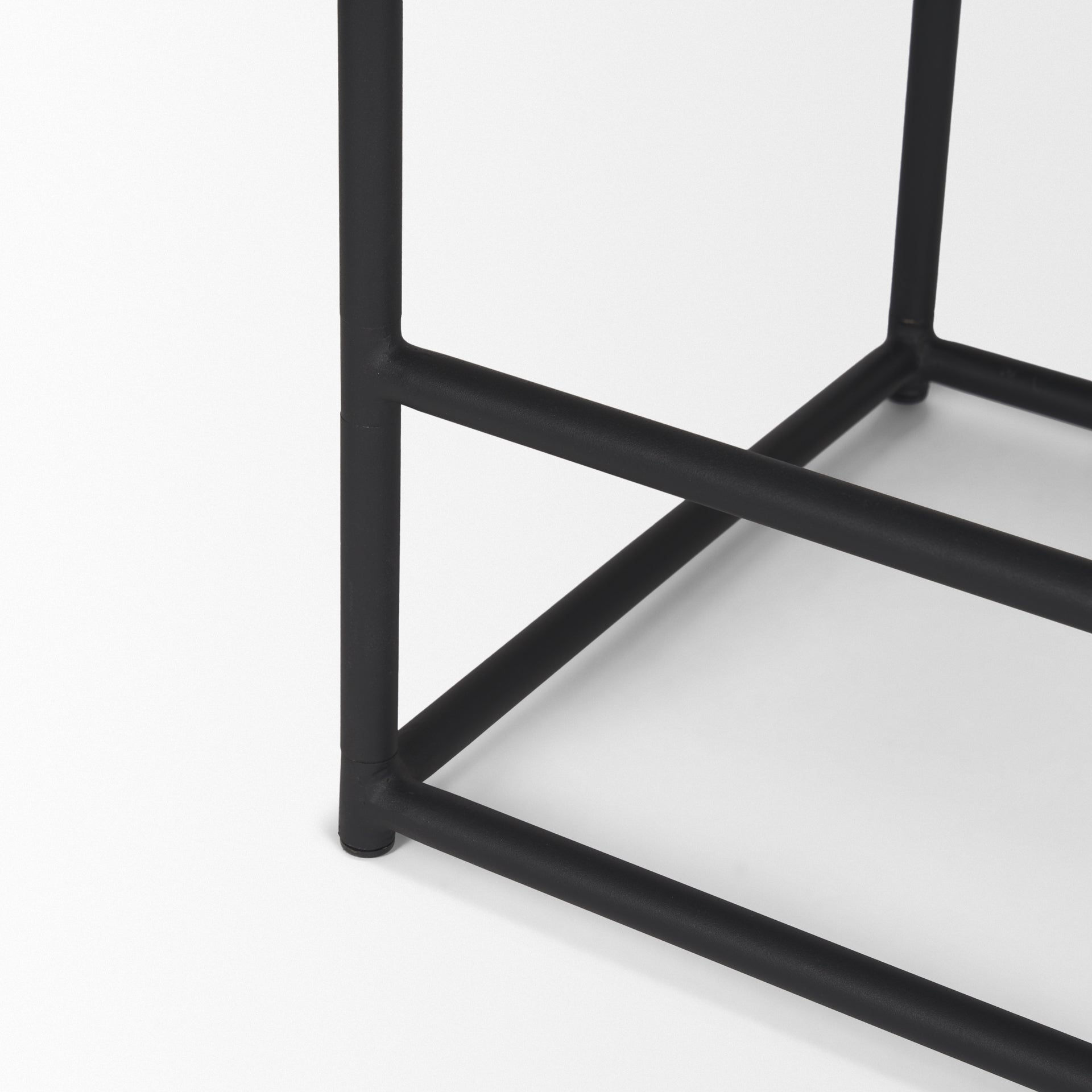 Taniel Wood Seat Bar Counter Stool Black Wood | Black Metal - bar-stools