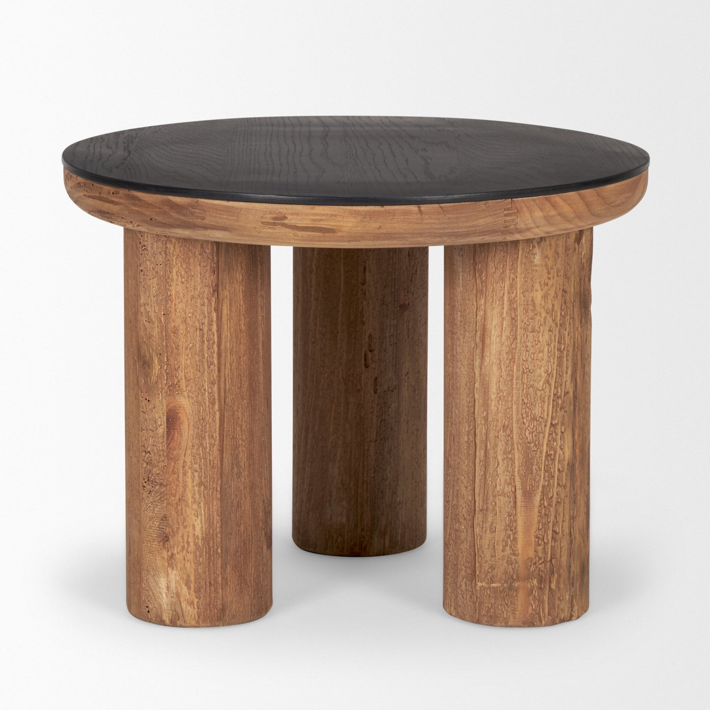 Tucson Side Table Recycled Pine | Black Oak