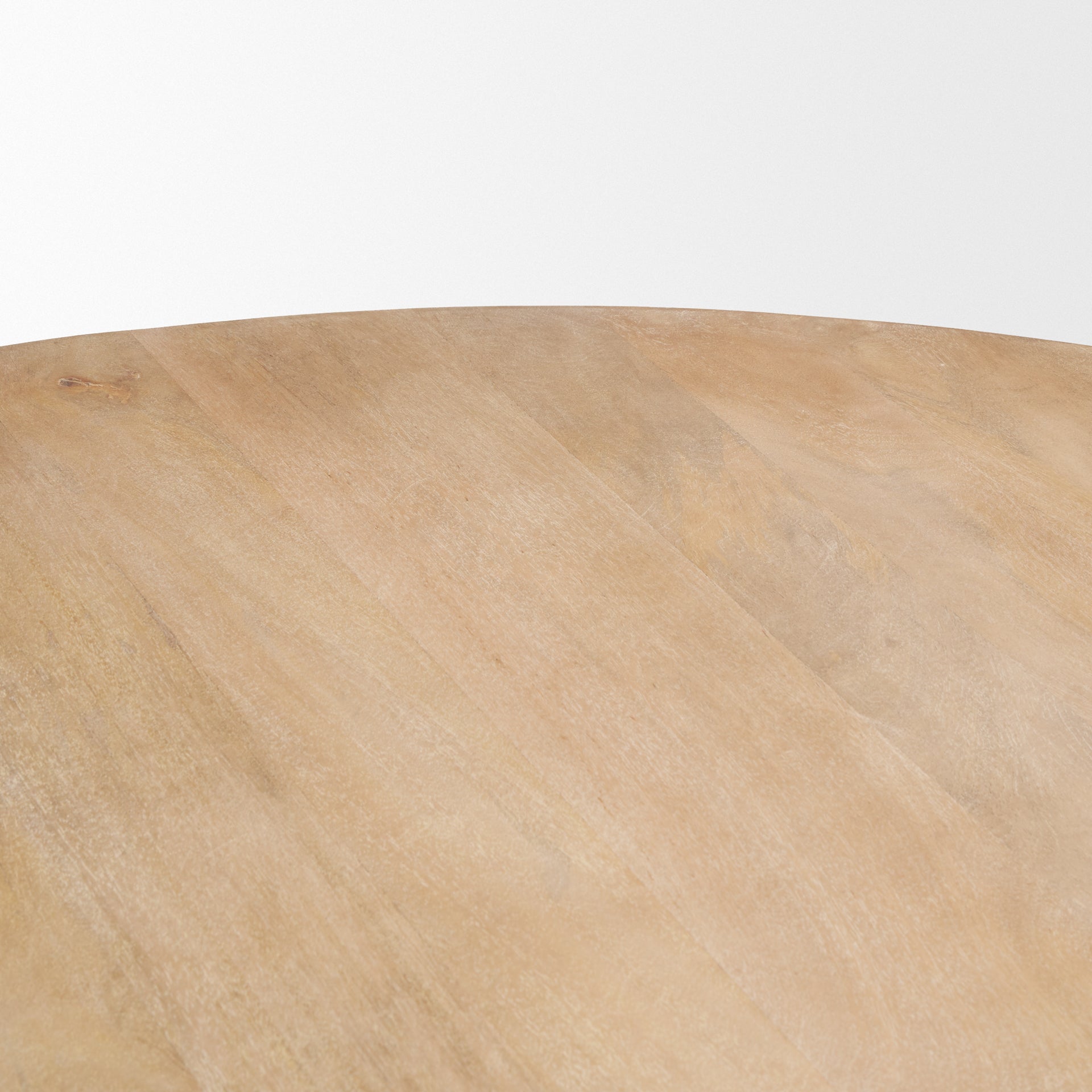 Terra Round Dining Table Light Brown Wood - dining-table