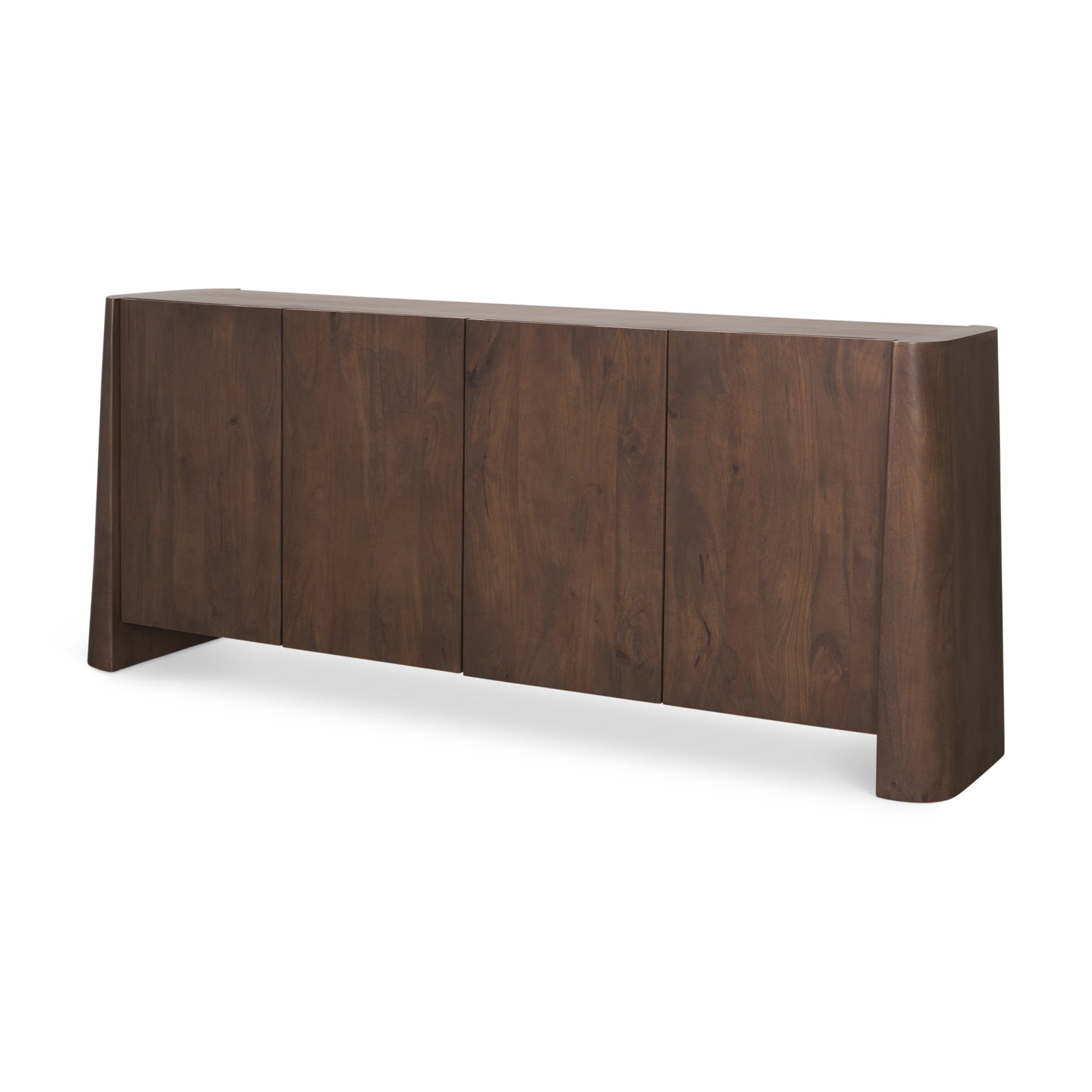 Tammar Brown Wood 4-Door Sideboard