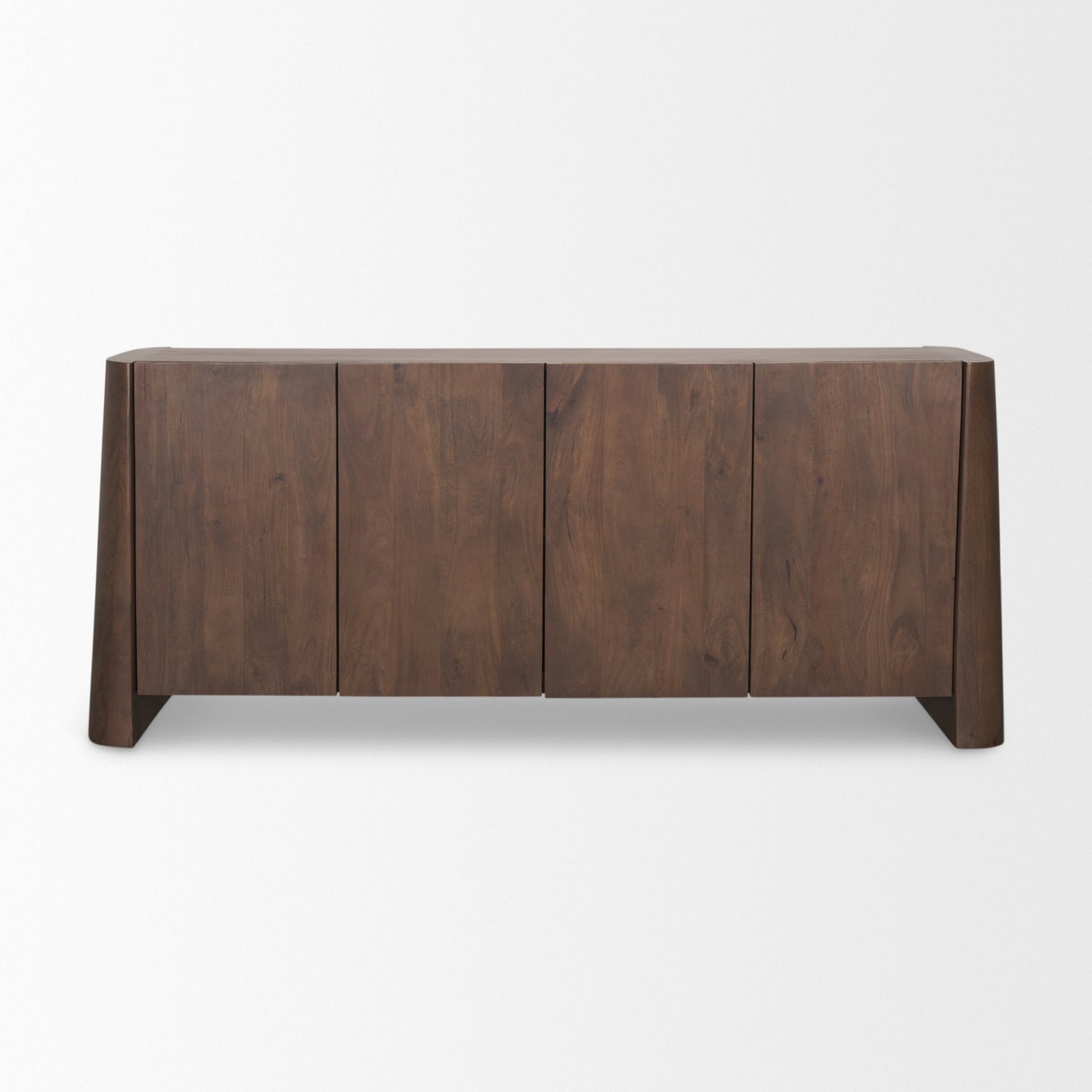 Tammar Brown Wood 4-Door Sideboard