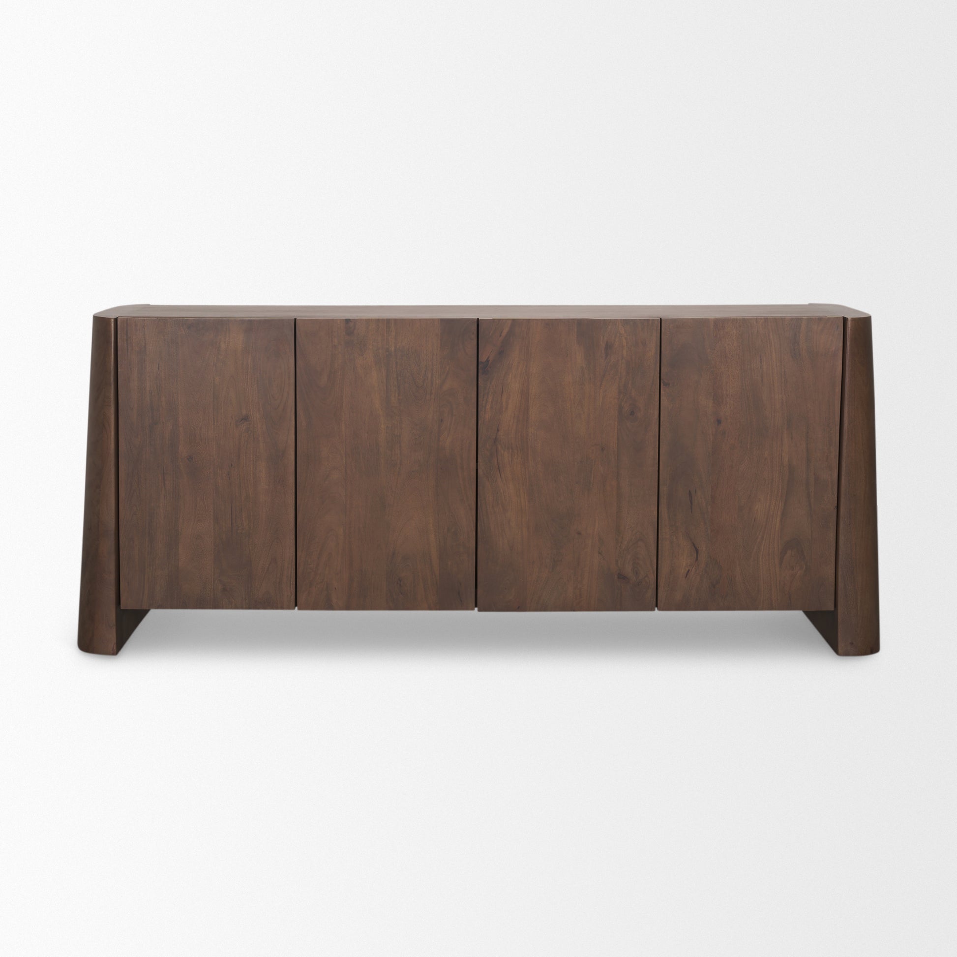 Tammar Brown Wood 4-Door Sideboard