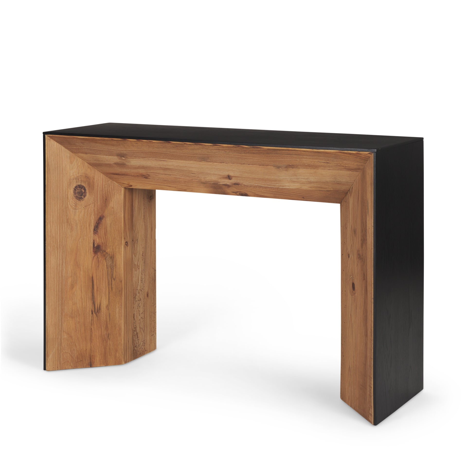 Tabor Console Table Recycled Pine | Black Oak - console-tables