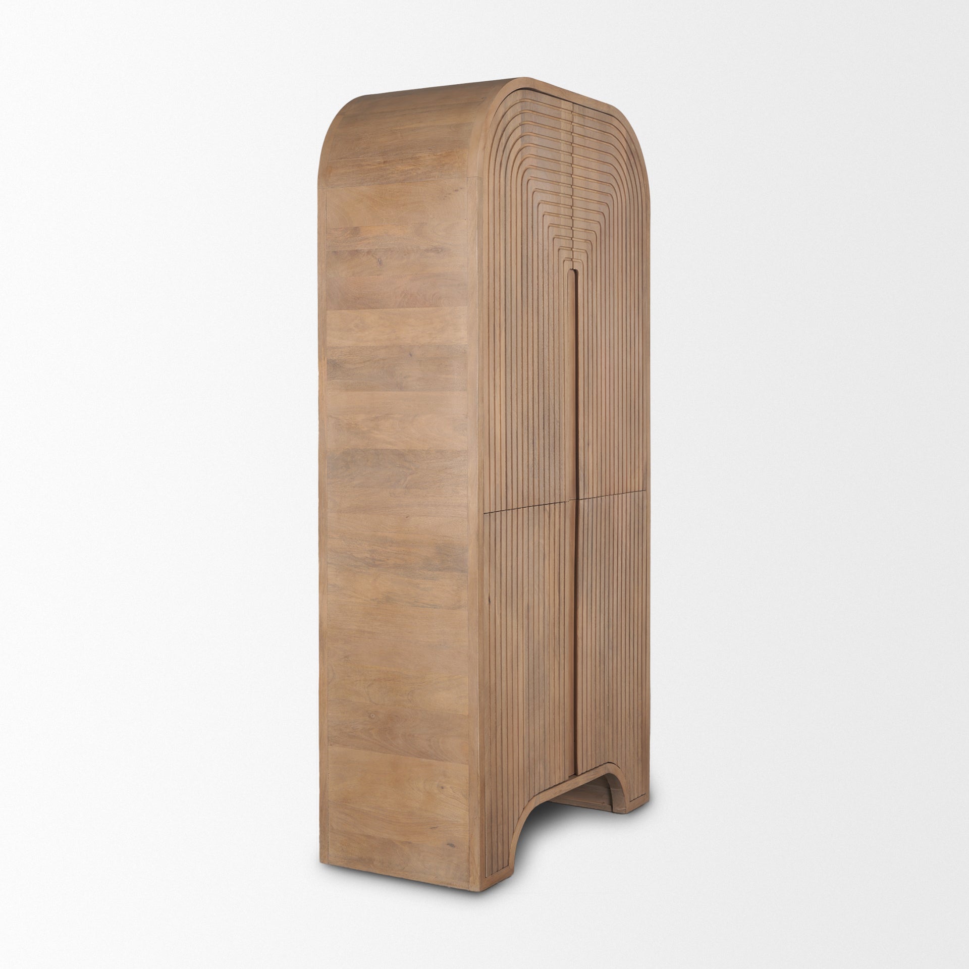 Sorina Curio Cabinet Light Brown Wood - cabinets