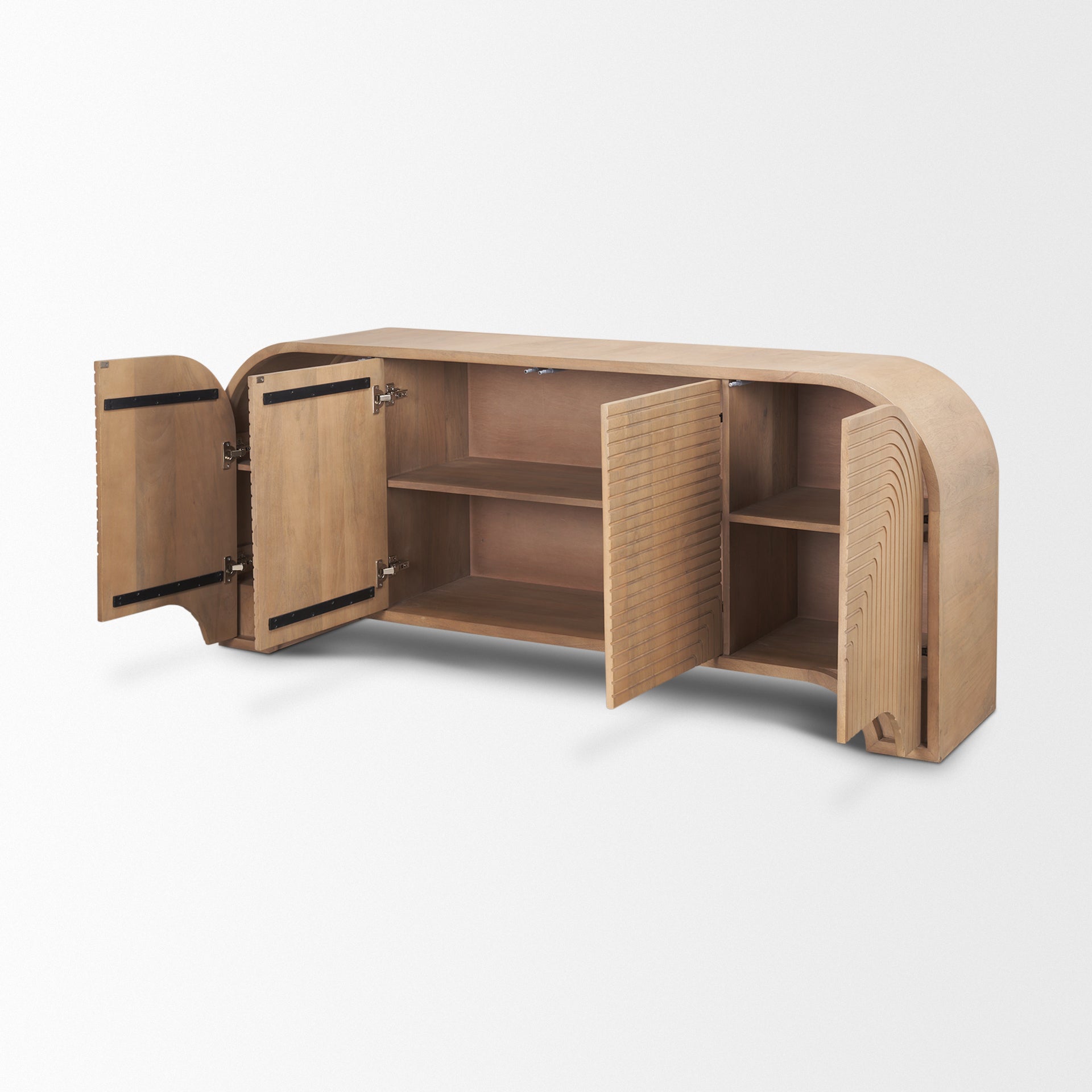 Sorina Sideboard Light Brown Wood - sideboards-and-buffets