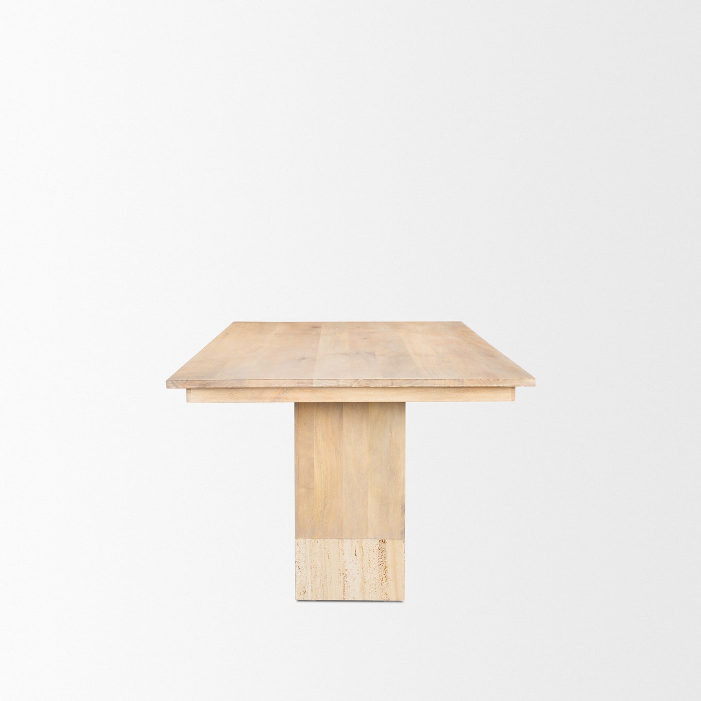 Shivon Dining Table Mango Wood | Travertine | 84"