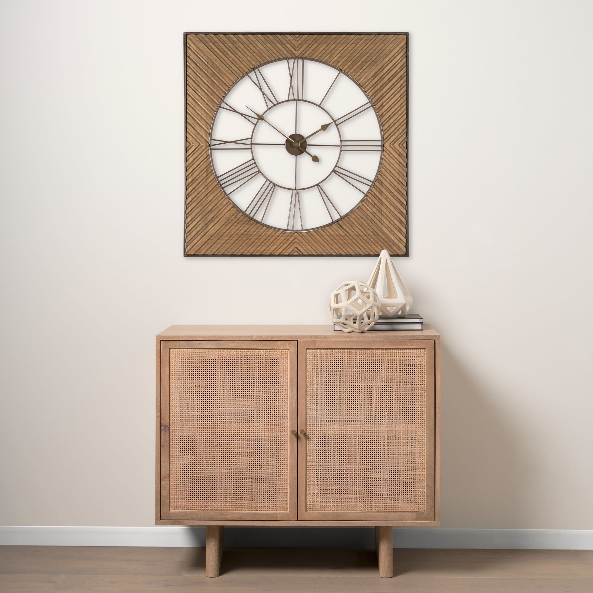 Rondell Wall Clock Gold Metal | Wood - wall-clocks