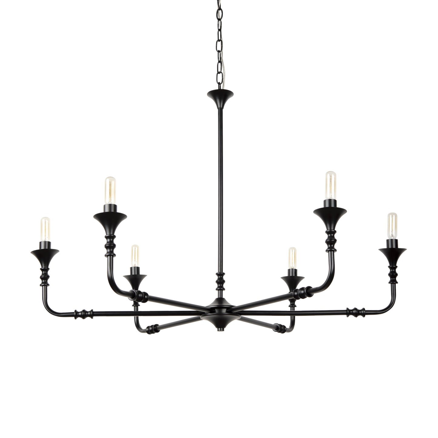 Gabriel Chandelier Matte Black | Small - chandeliers